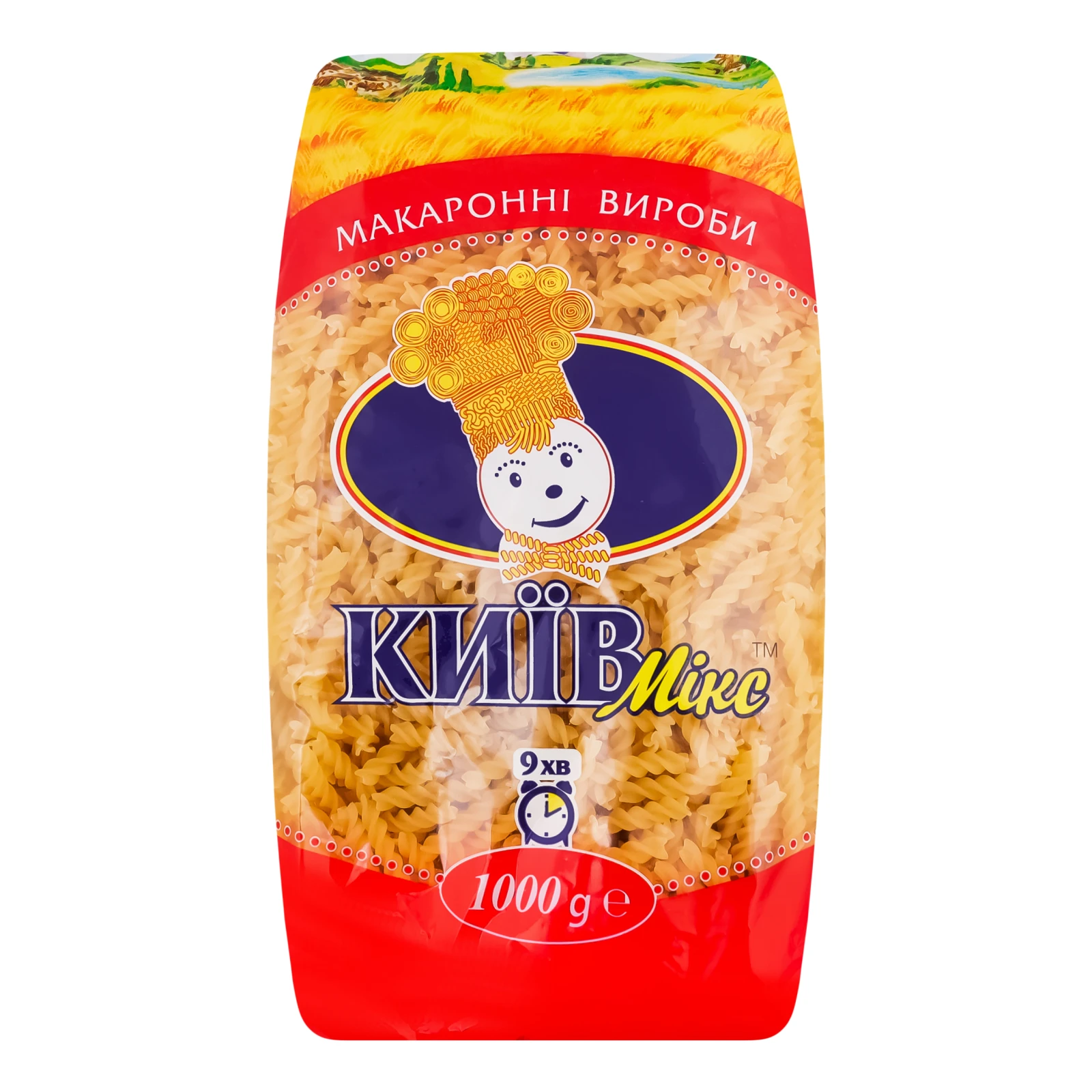 Макаронні вироби Київ Мікс спіральки 1кг