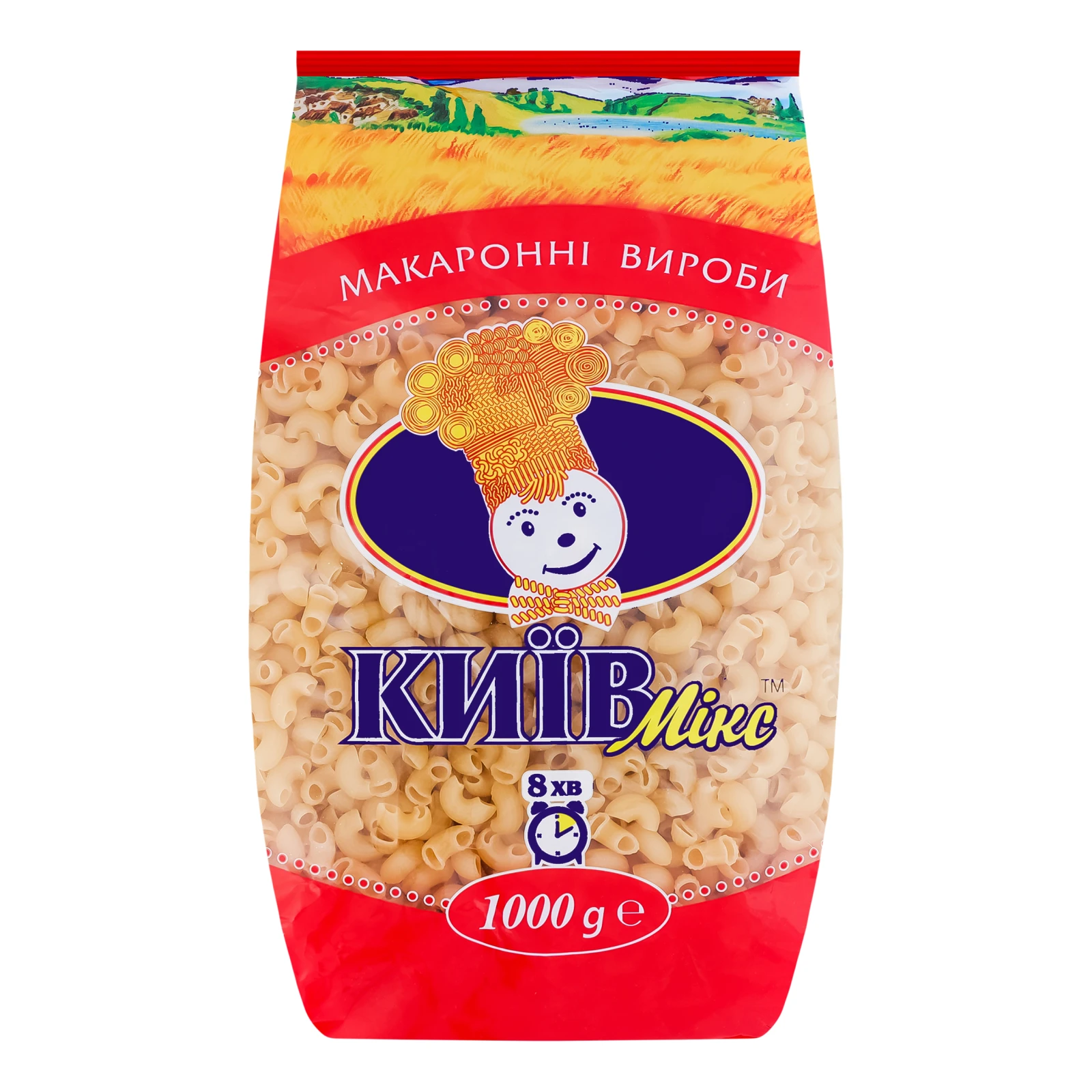 Макаронні вироби Київ Мікс ріжки 1кг Фото №:1