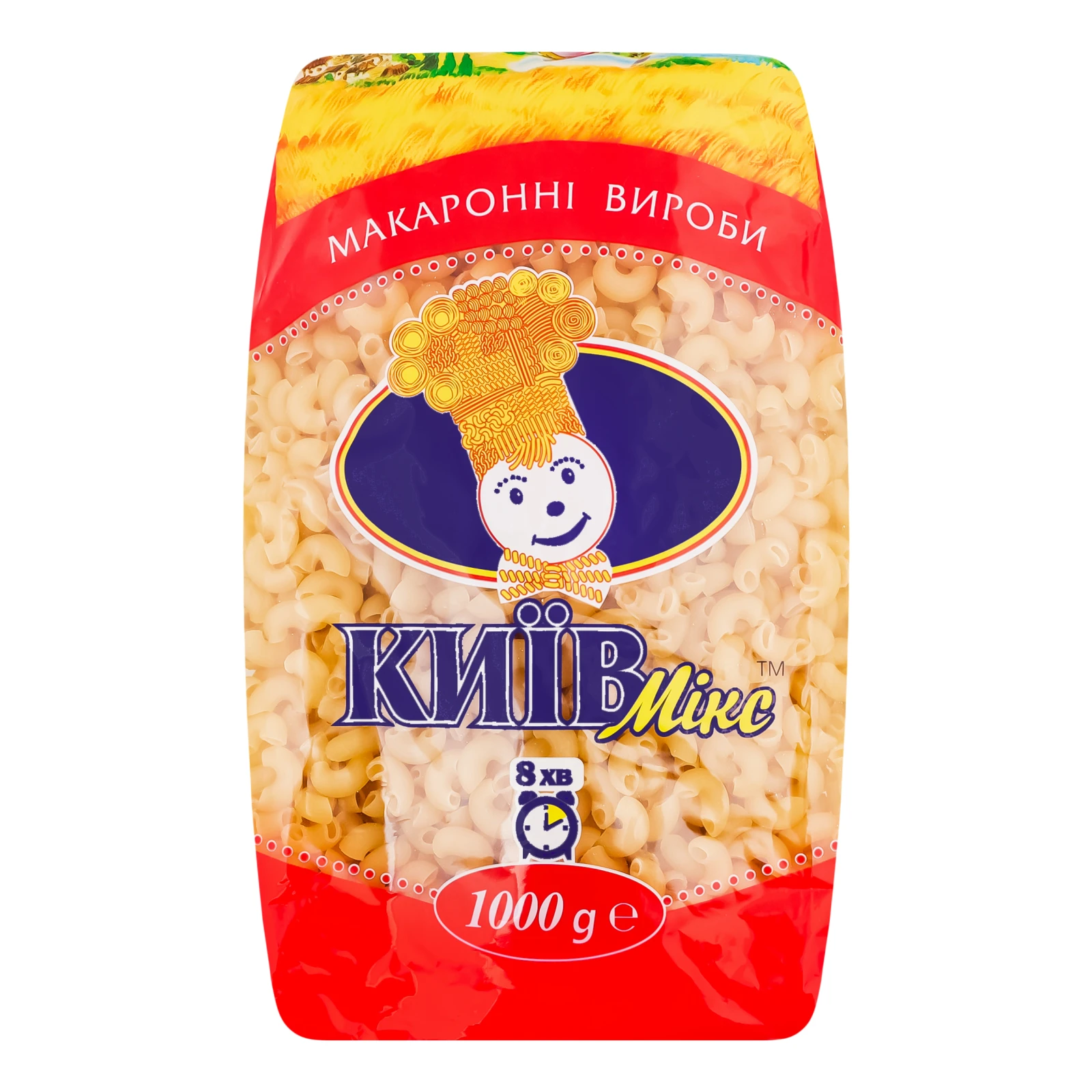 Макаронні вироби Київ Мікс ріжки 1кг Фото навігації №:1