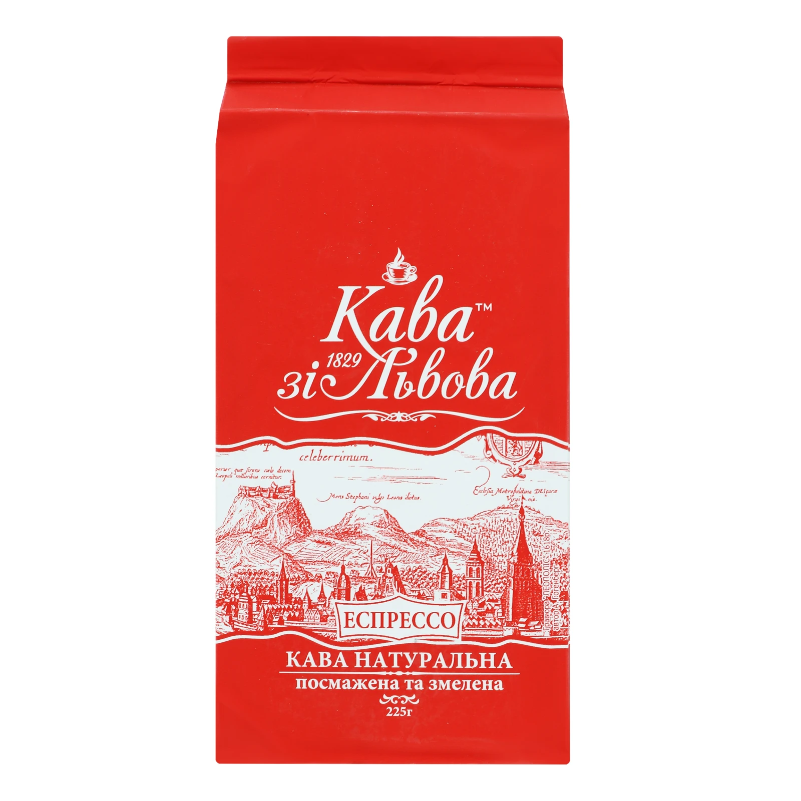 Кава Кава зі Львова Еспрессо натуральна смажена мелена 225г Фото №:1