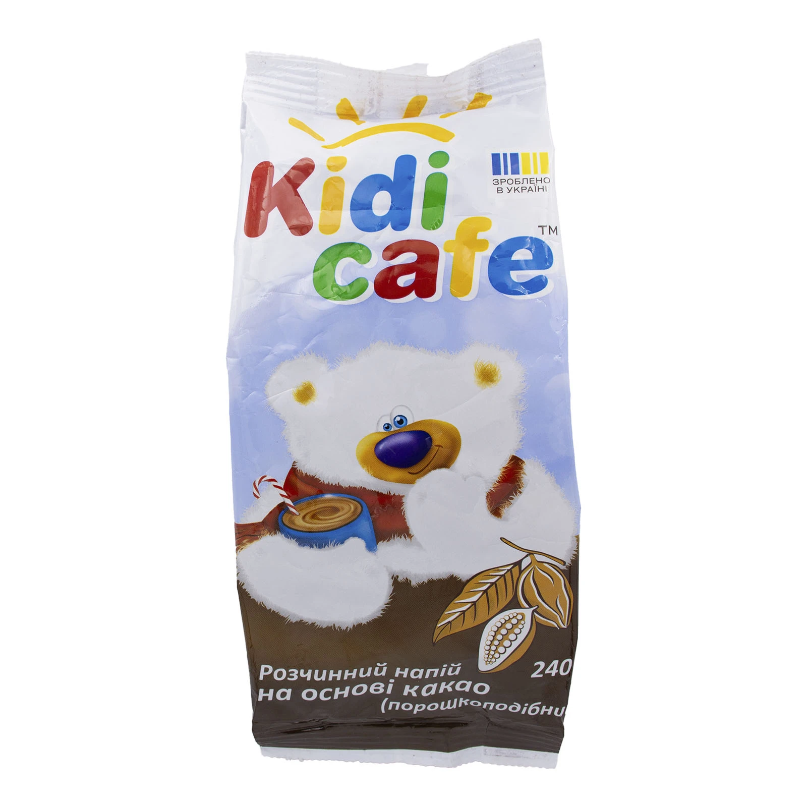 Напій розчинний Kidi cafe дитячий на основі какао 240г Фото №:1