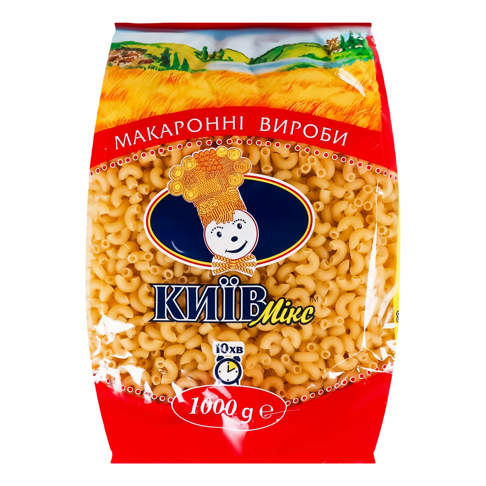 Макарони Київ Мікс 1кг ріжки маленькі
