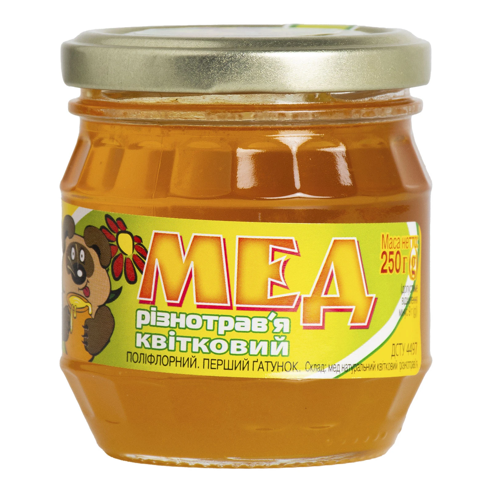 Мед Нектар квітковий різнотрав'я 250г Фото №:1