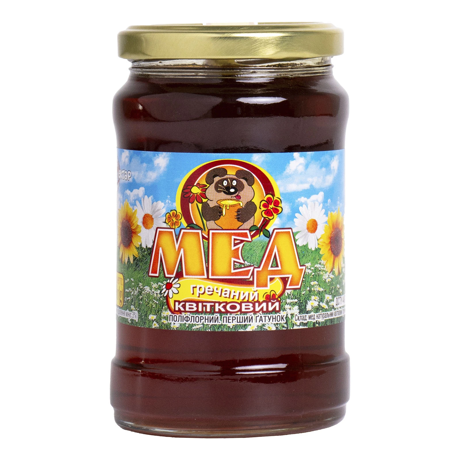 Мед Нектар квітковий гречаний 400г Фото №:1