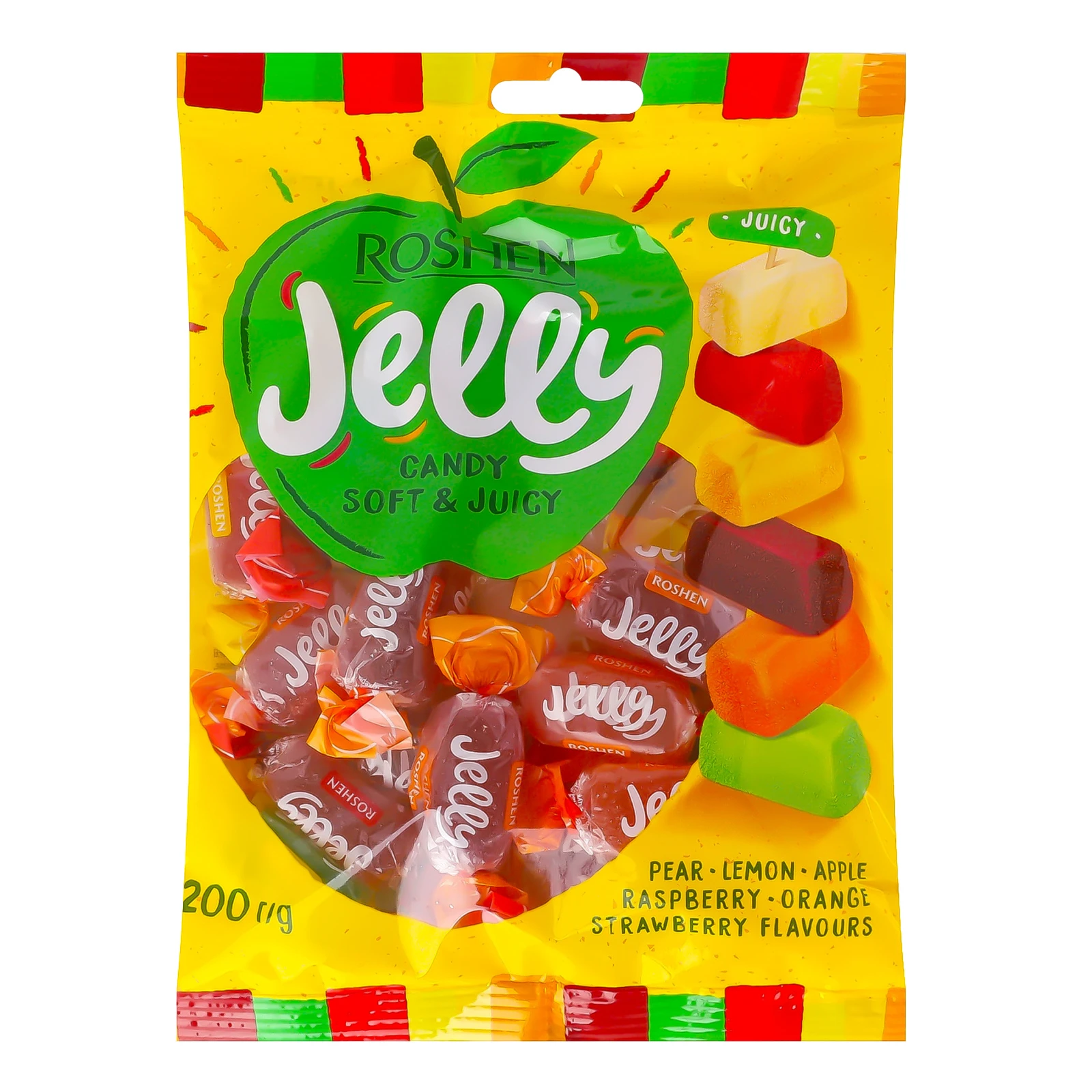 Цукерки желейні Roshen Jelly неглазуровані 200г Фото навігації №:1