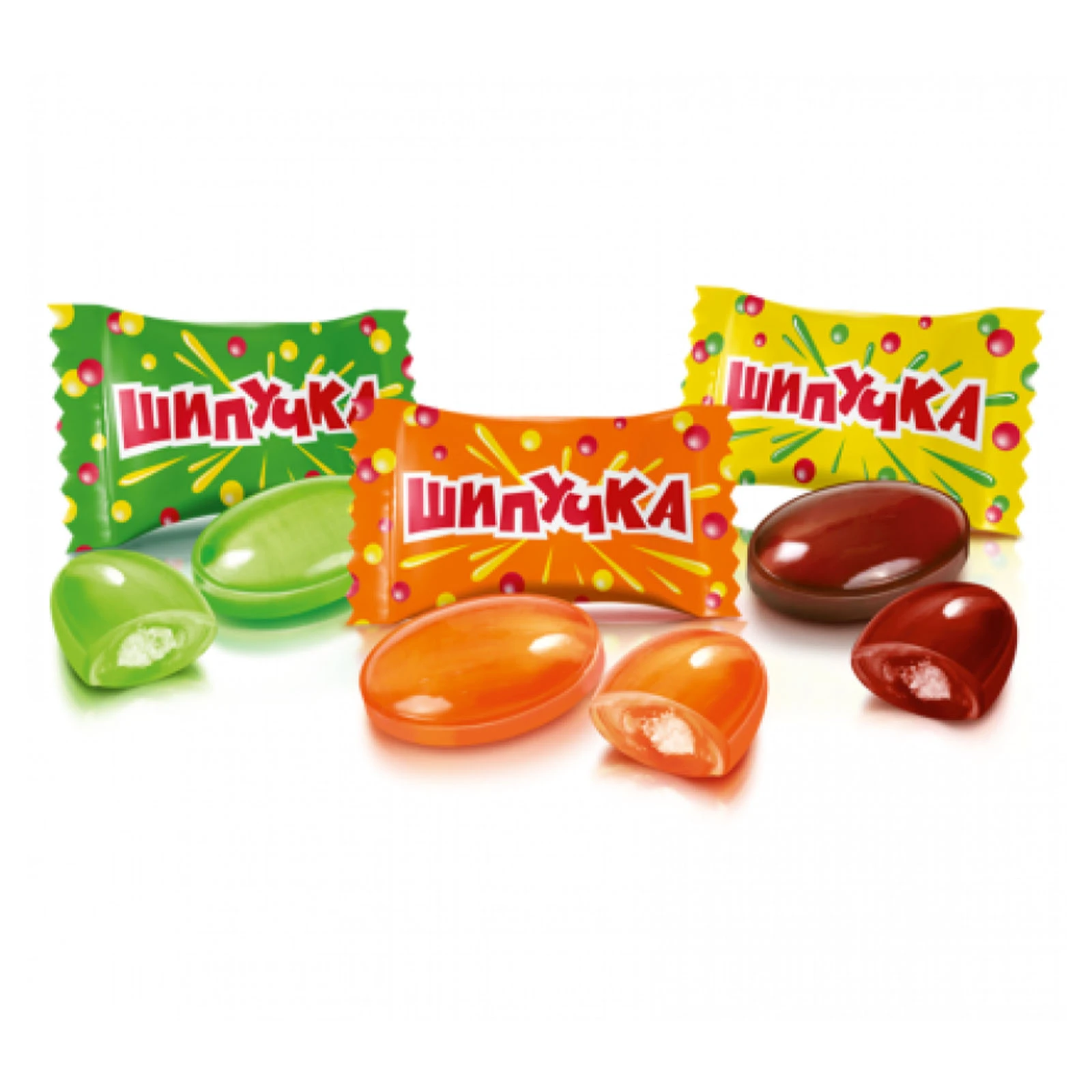 Цукерки Roshen карамель Шипучка мікс