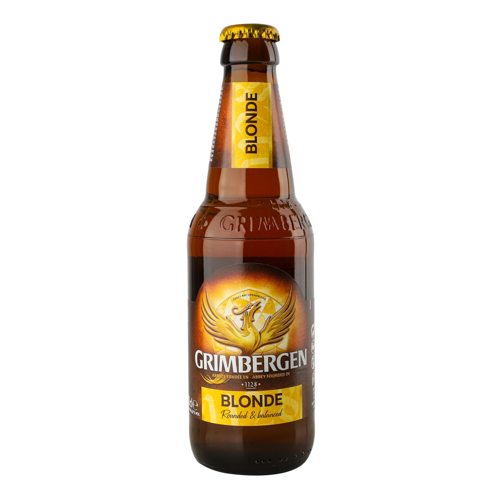 Пиво Grimbergen Blonde спеціальне світле пастеризоване 6.7% 0.33л Фото №:1