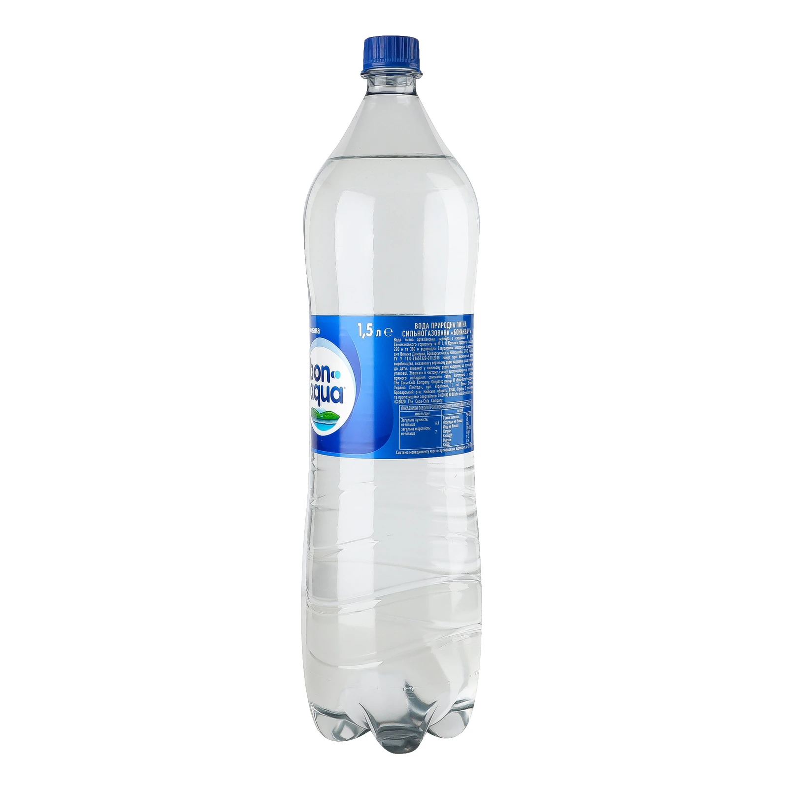 Вода BonAqua питна сильногазована 1.5л фото 2