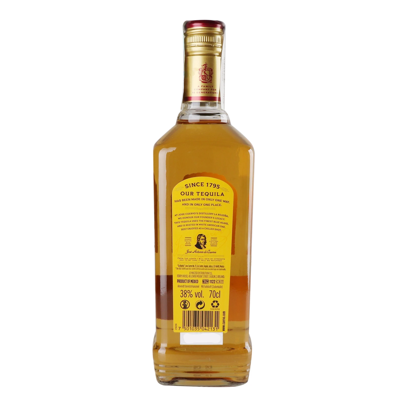 Текіла Jose Cuervo 0,7л 38% Especial Reposado Фото №:2
