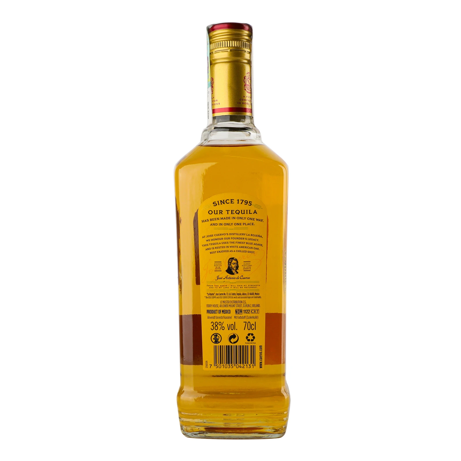 Текіла Jose Cuervo 0,7л 38% Especial Reposado Фото №:2