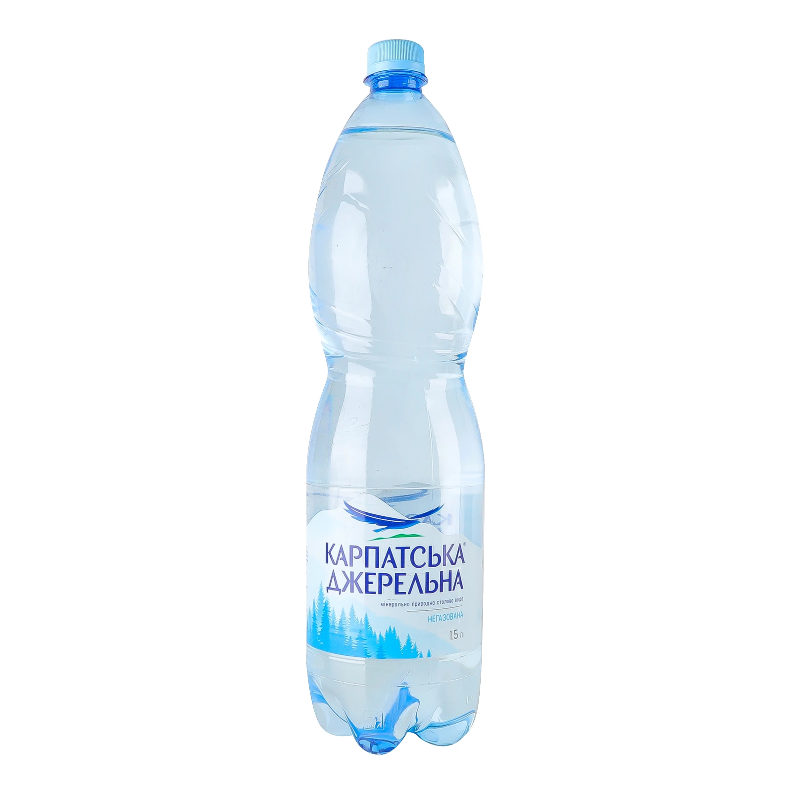 Вода мінеральна Карпатська джерельна природна столова негазована 1.5л Фото №:1