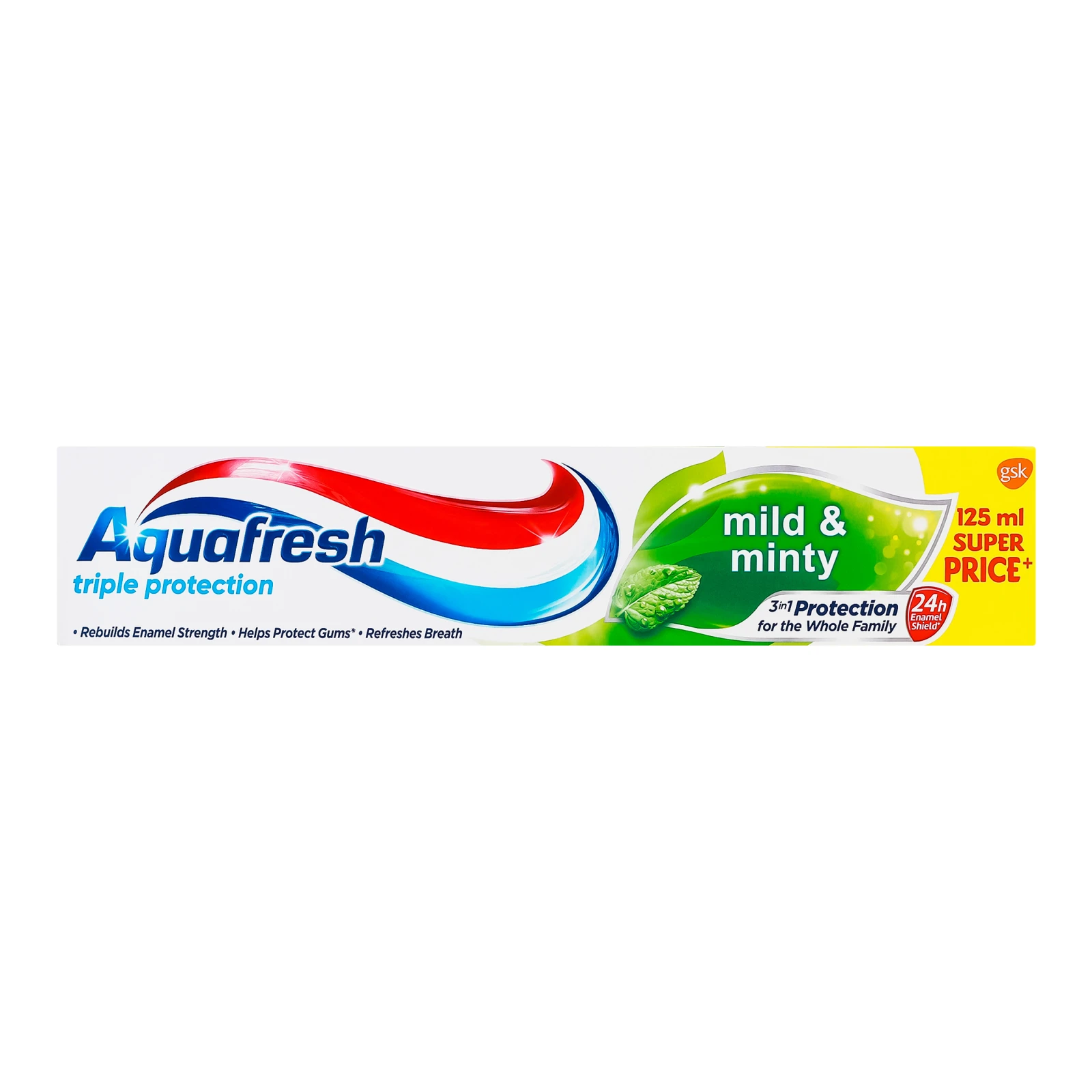 Паста зубна Aquafresh Triple protection Mild&Minty 125мл Фото навігації №:1