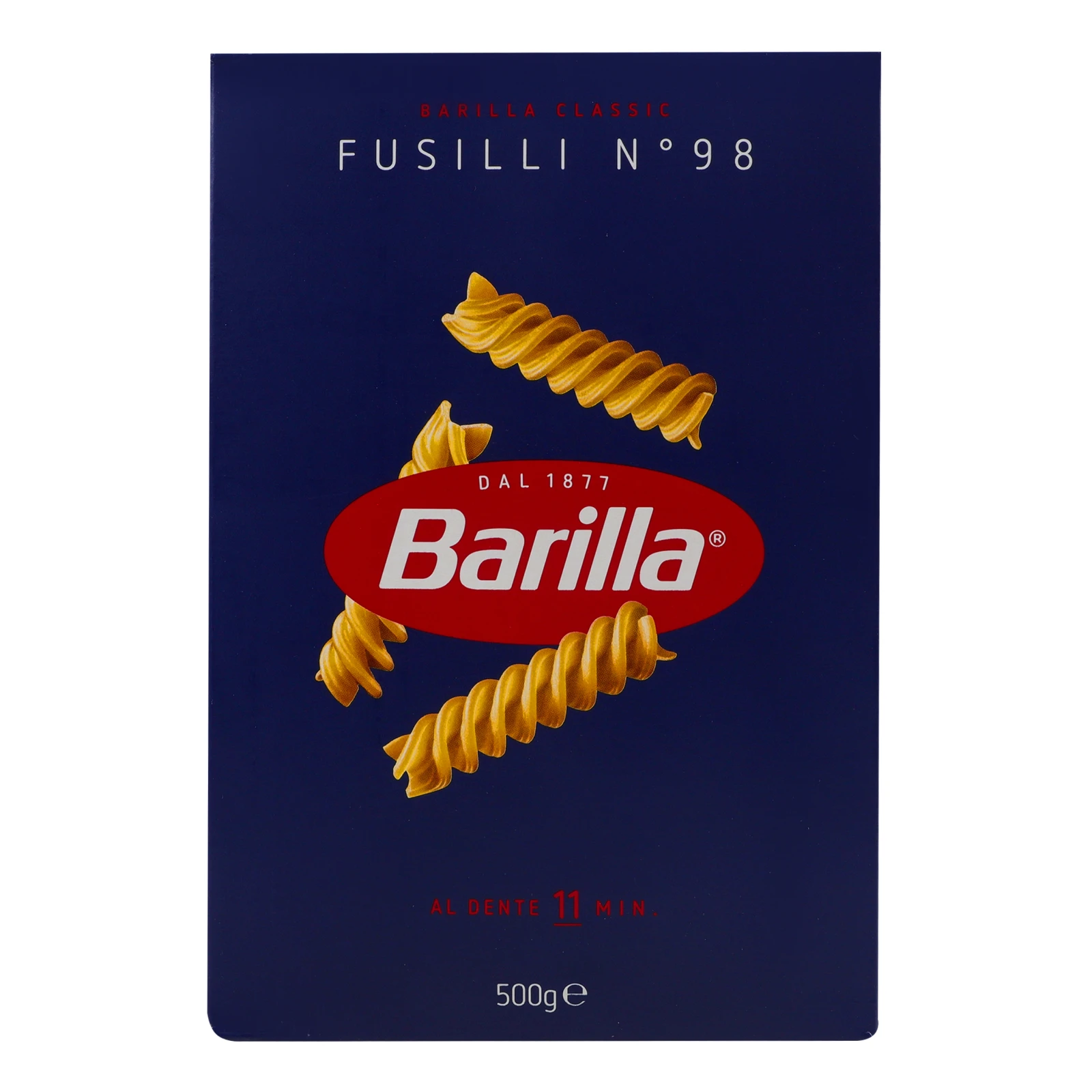 Макаронні вироби Barilla Fusilli №98 з твердих сортів пшениці 500г Фото навігації №:1