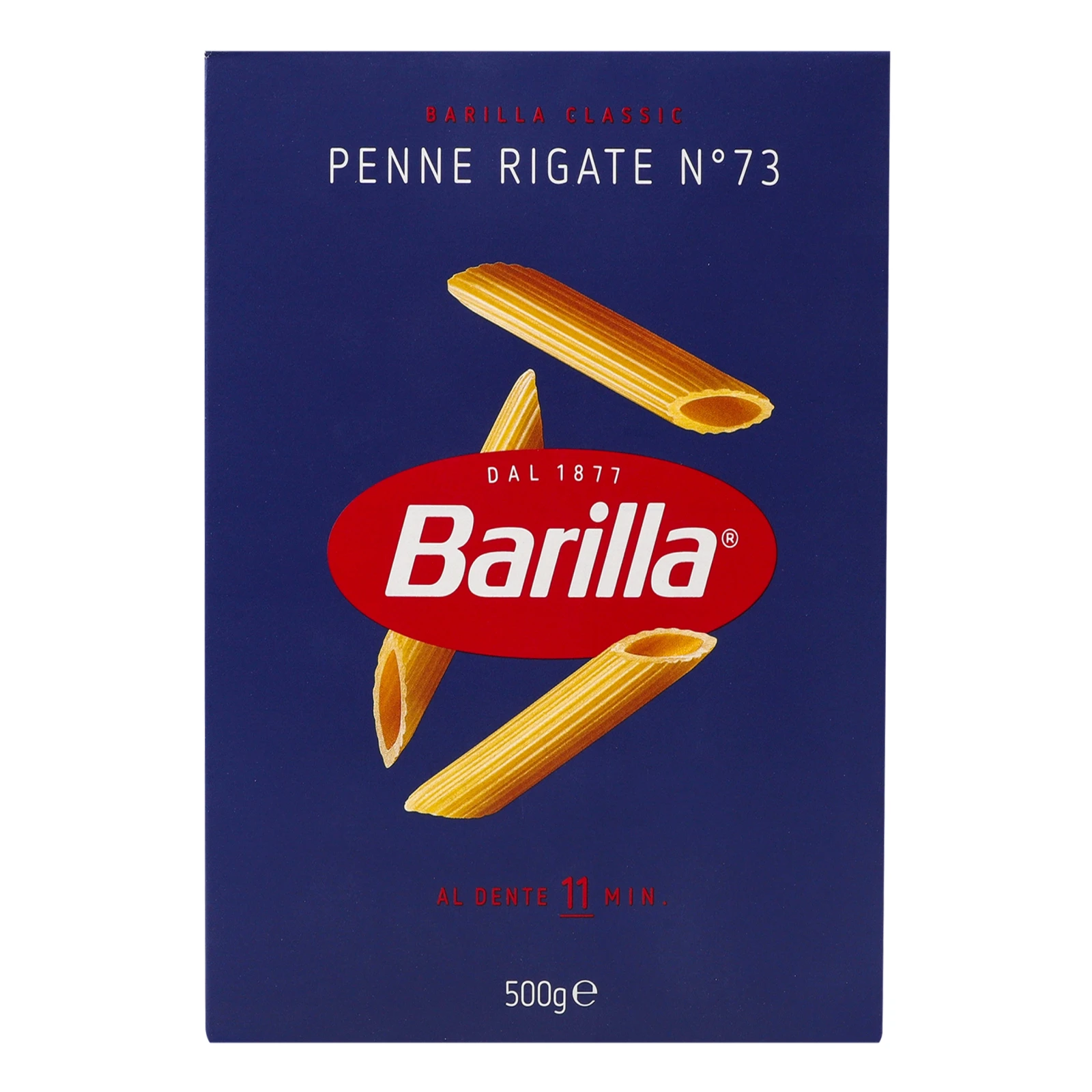 Макаронні вироби Barilla Penne Rigate №73 з твердих сортів пшениці 500г Фото №:1