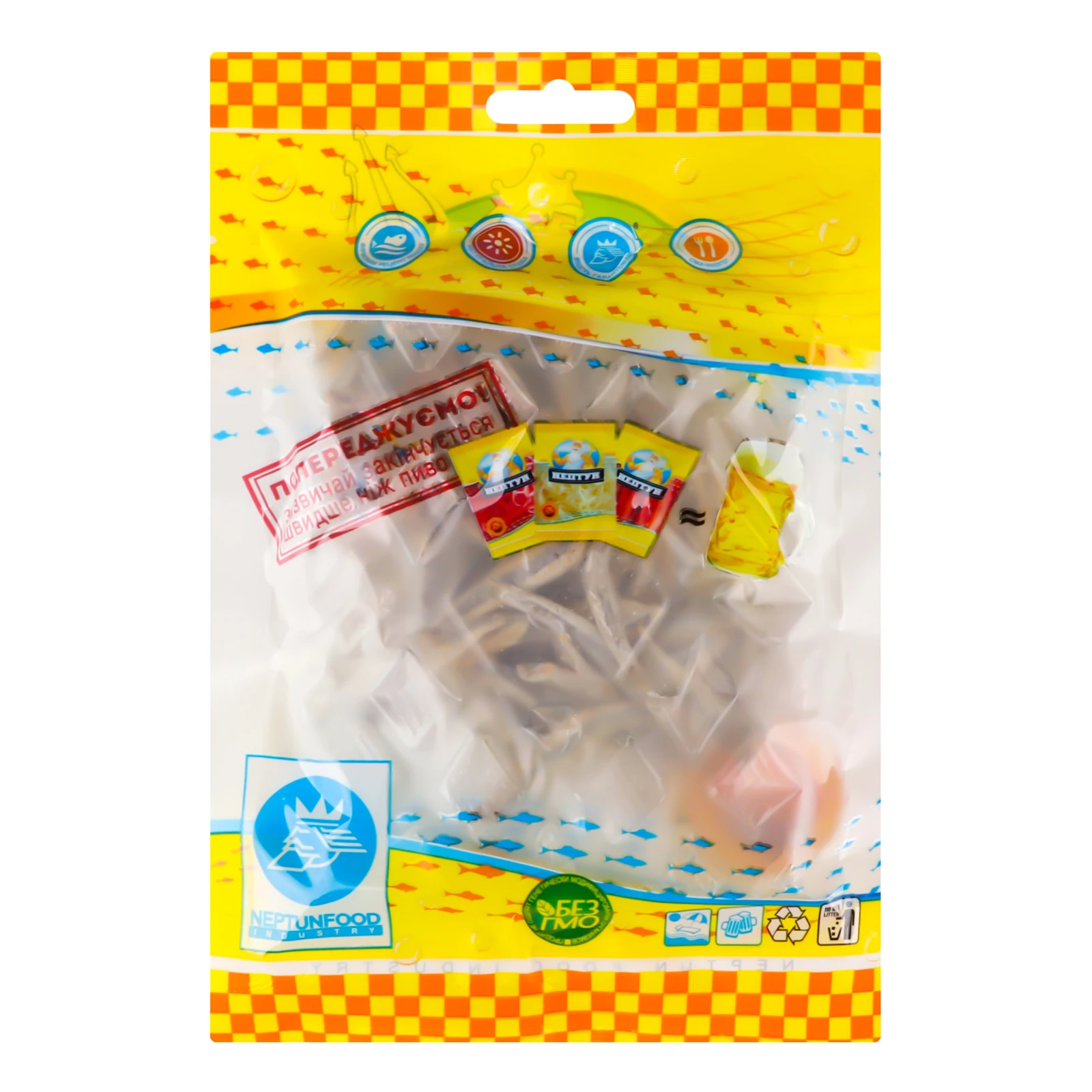 Анчоус Нептун солоно-сушений 60г Фото №:2