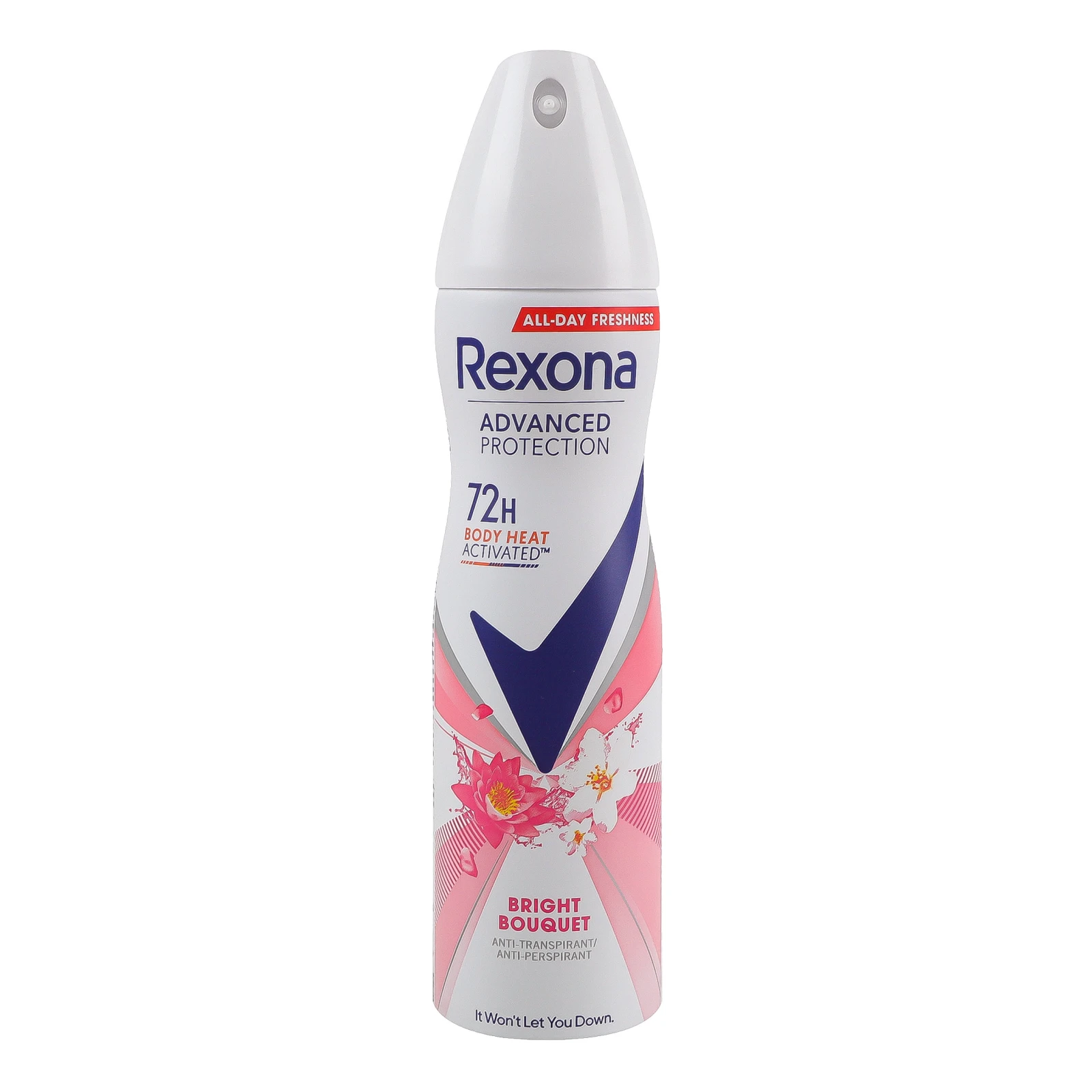 Антиперспірант Rexona Advanced protection Яскравий букет 72H аерозоль 150мл Фото навігації №:1