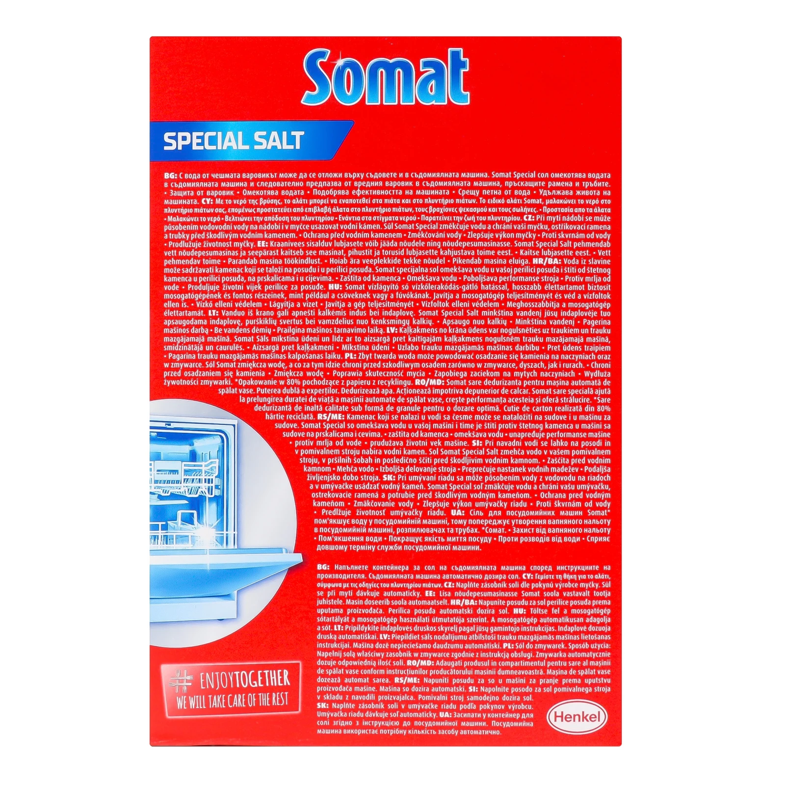 Сіль д/ПММ Somat 1,5кг Фото №:2