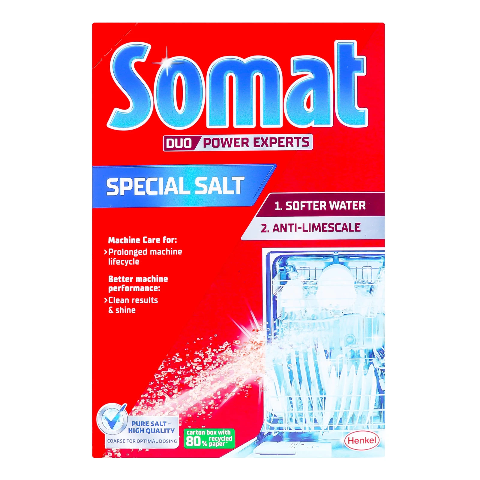 Сіль д/ПММ Somat 1,5кг Фото №:1