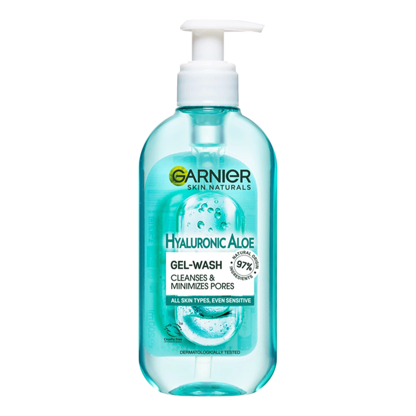 Гель для вмивання Garnier Skin Naturals гіалуроновий Алое 200 мл Фото навігації №:1
