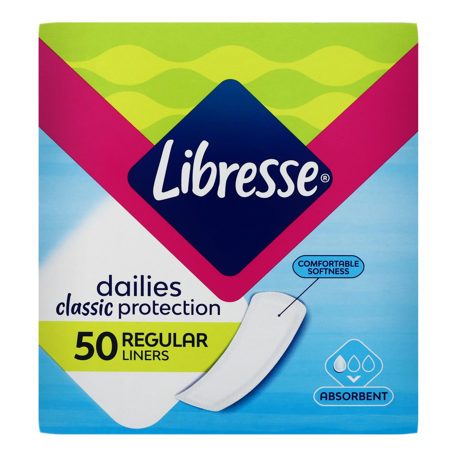 Прокладки щоденні Libresse Classic Regular 50шт/уп Фото №:1