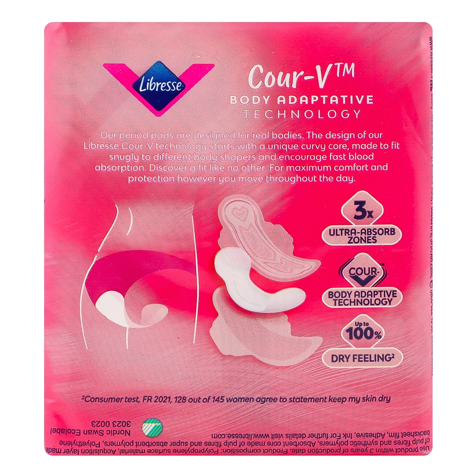 Прокладки Libresse Freshness&Protection Ultra Long+ гігієнічні 8шт/уп Фото №:2