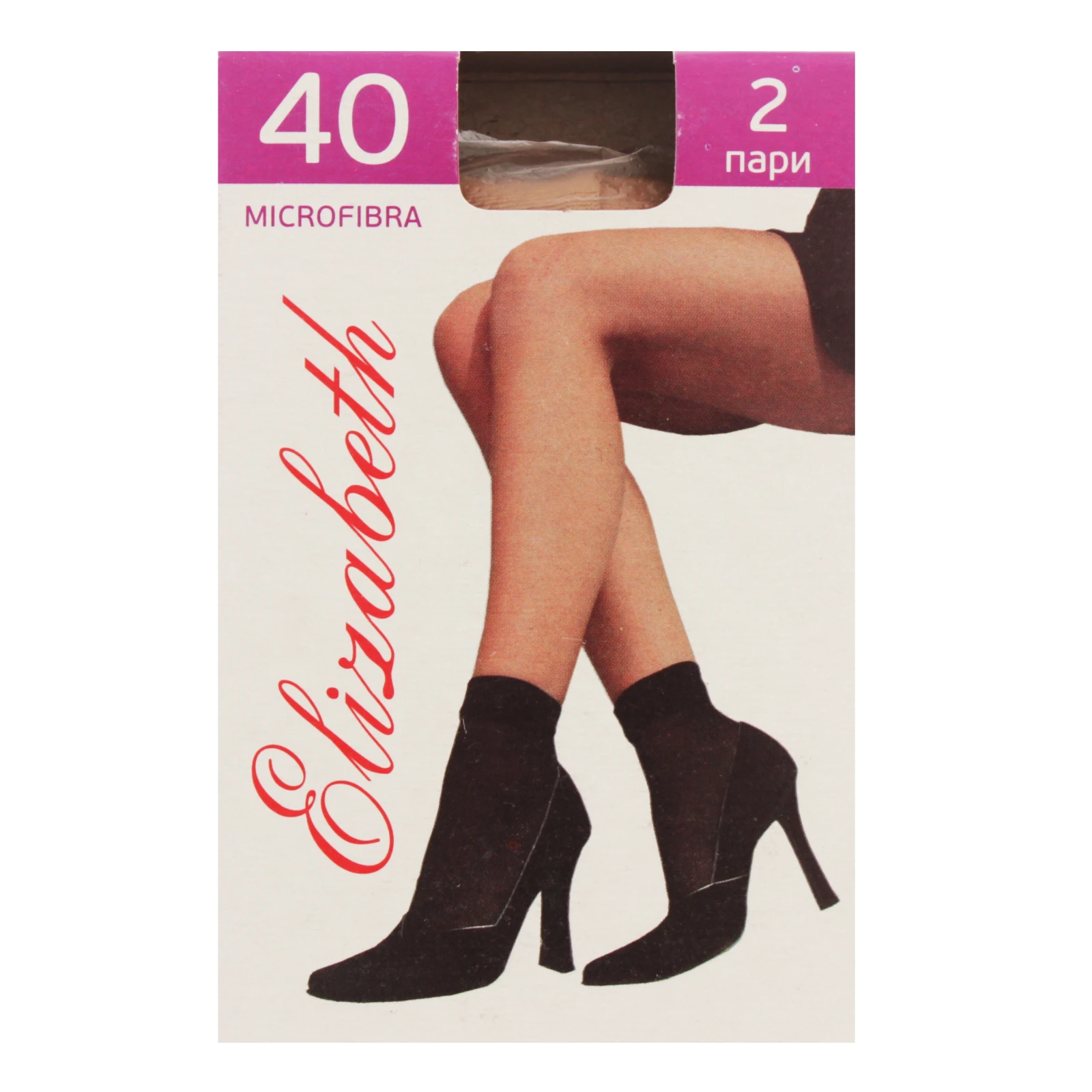Шкарпетки Elizabeth жіночі 40den beige 2пари/уп Фото №:1