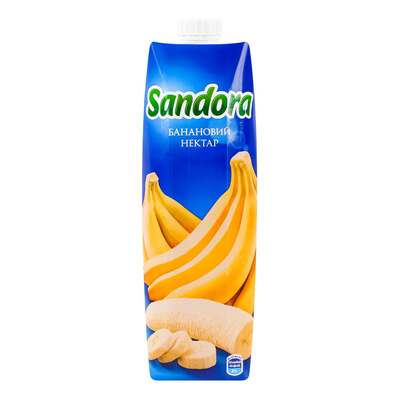 Нектар Sandora з м'якоттю стерилізований банановий 950мл Фото навігації №:1
