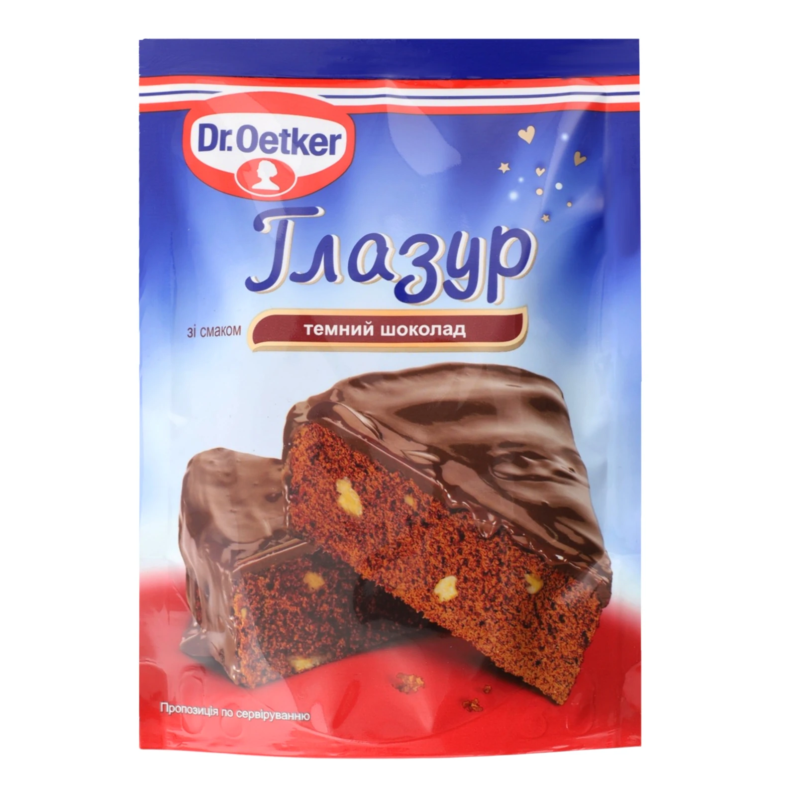 Глазур Dr.Oetker зі смаком Темний шоколад 100г