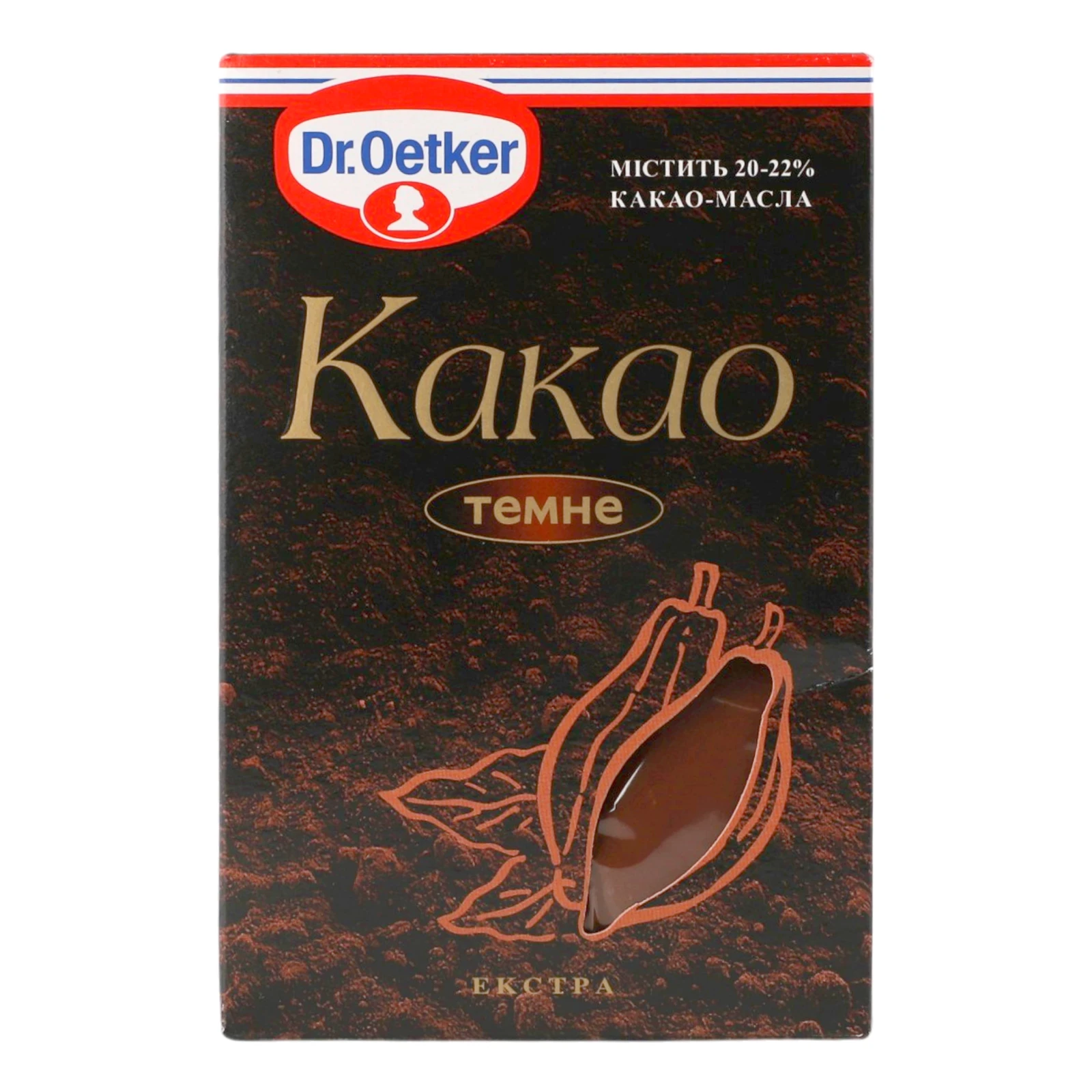 Какао-порошок Dr.Oetker темне екстра 100г Фото №:1