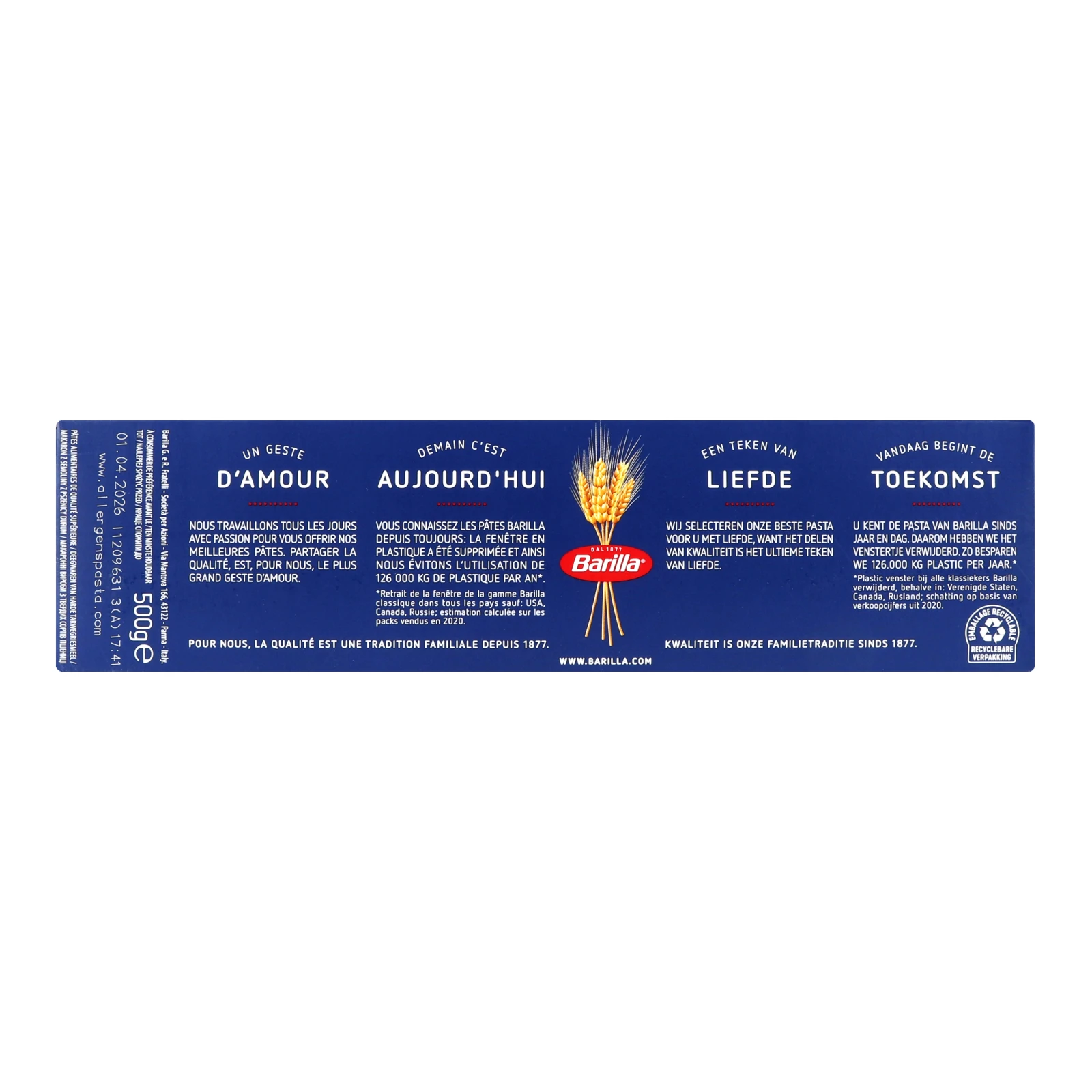 Макаронні вироби Barilla Capellini №1 з твердих сортів пшениці 500г фото 2