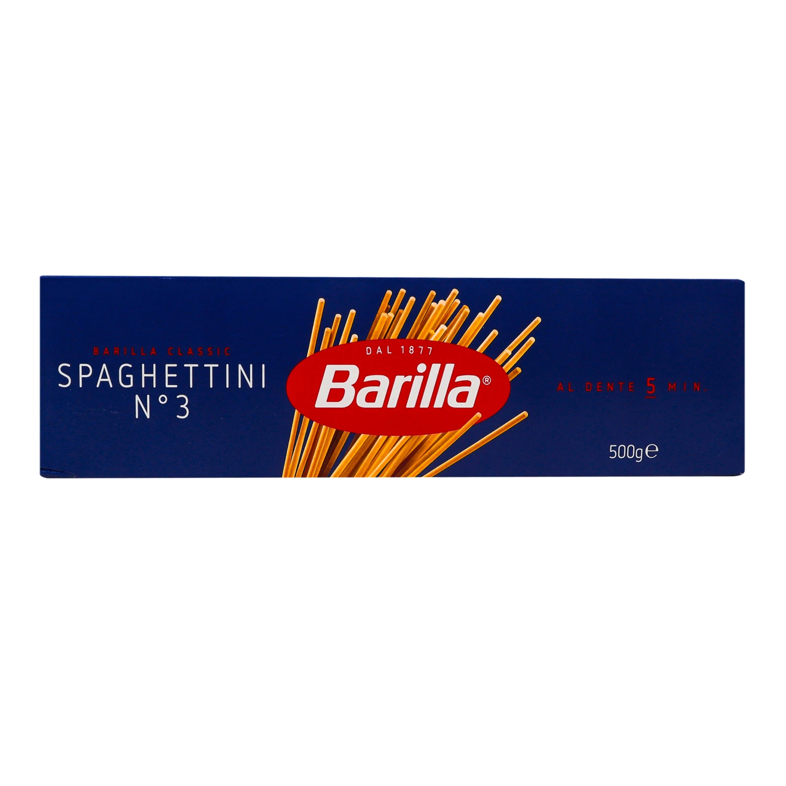 Вироби макаронні Barilla Spaghettini №3 з твердих сортів пшениці 500г Фото №:1