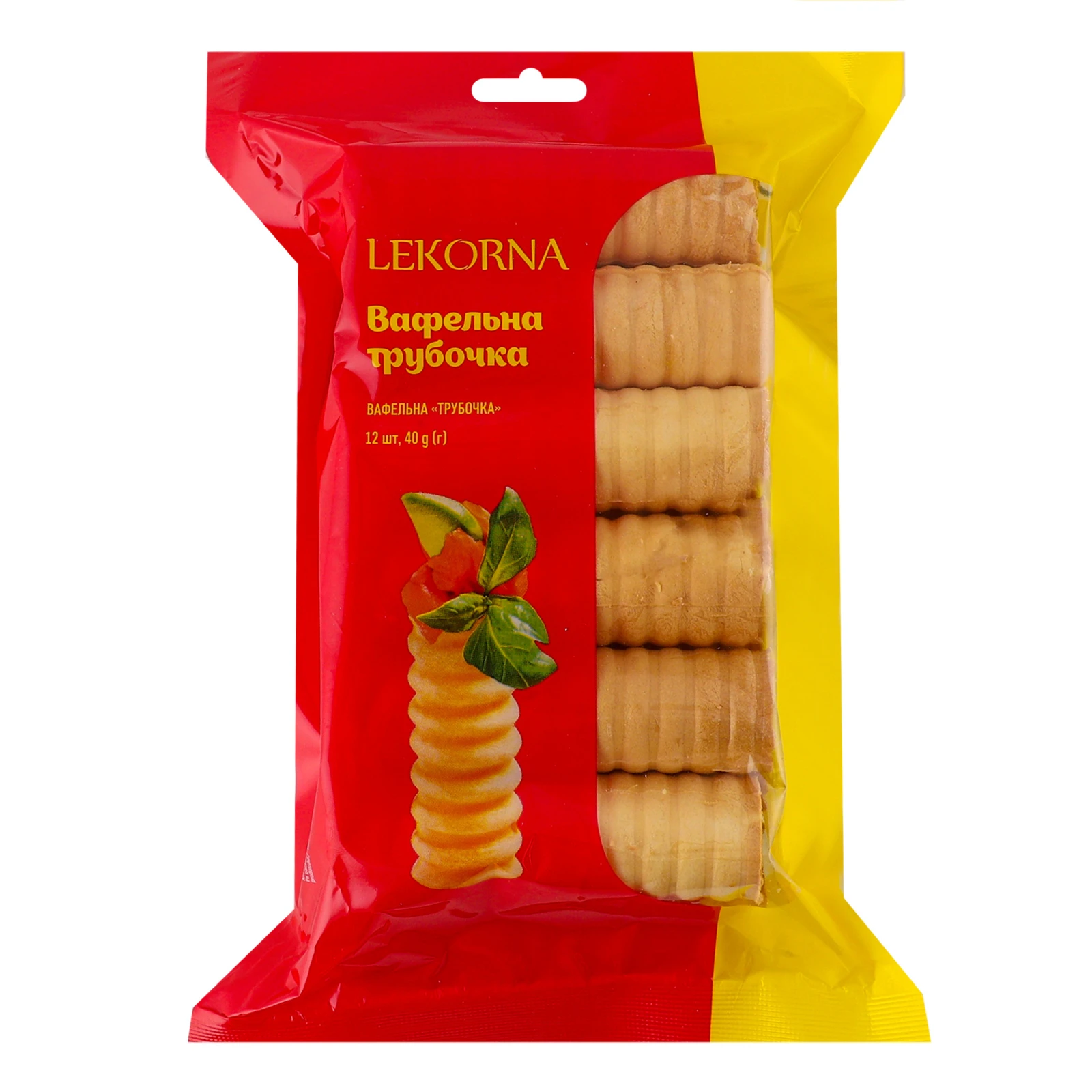 Трубочки Lekorna вафельні 12шт 40г