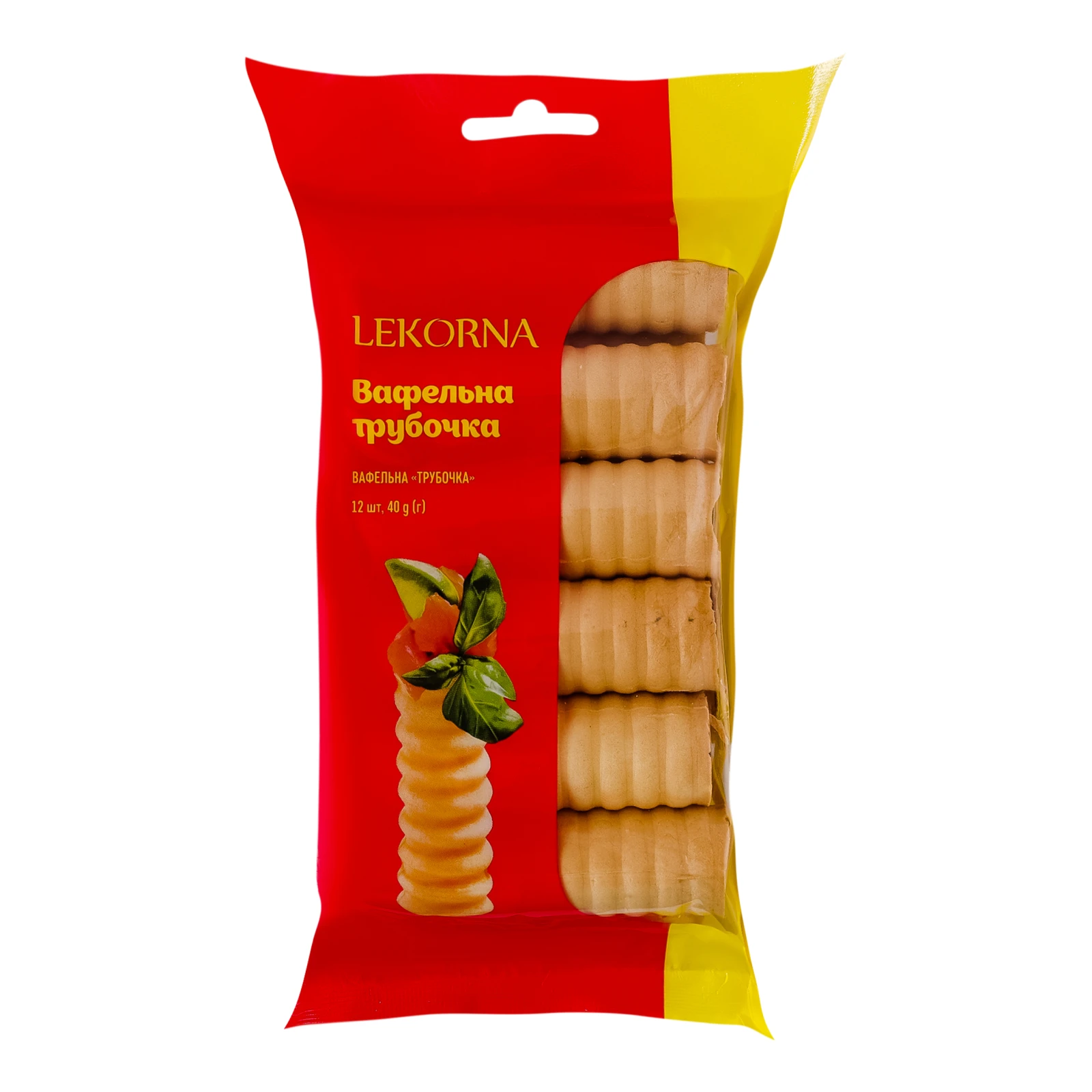 Трубочки Lekorna вафельні 12шт 40г Фото №:1