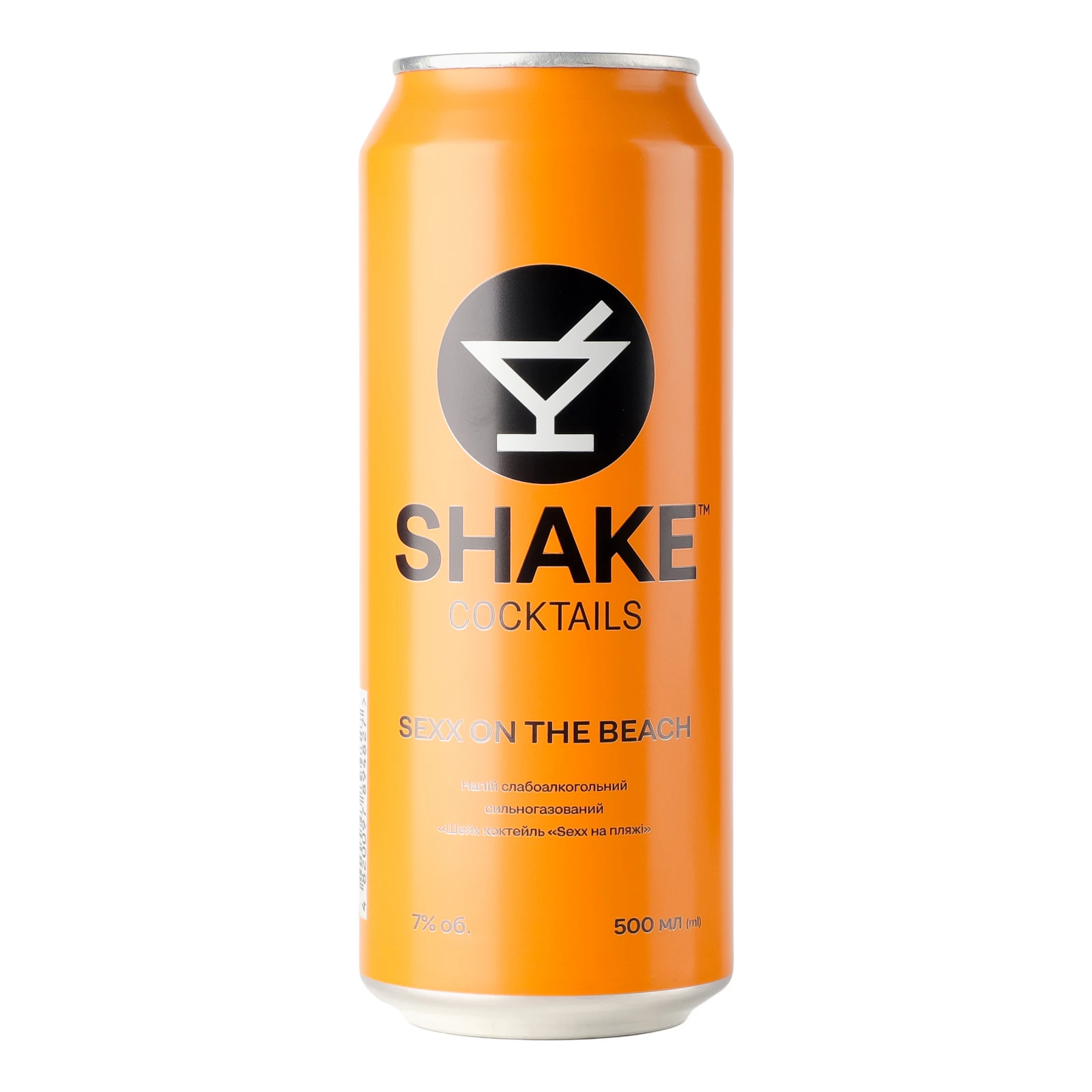Напій слабоалкогольний Shake Cocktails Sexx на пляжі сильногазований 7% 0.5л Фото навігації №:1