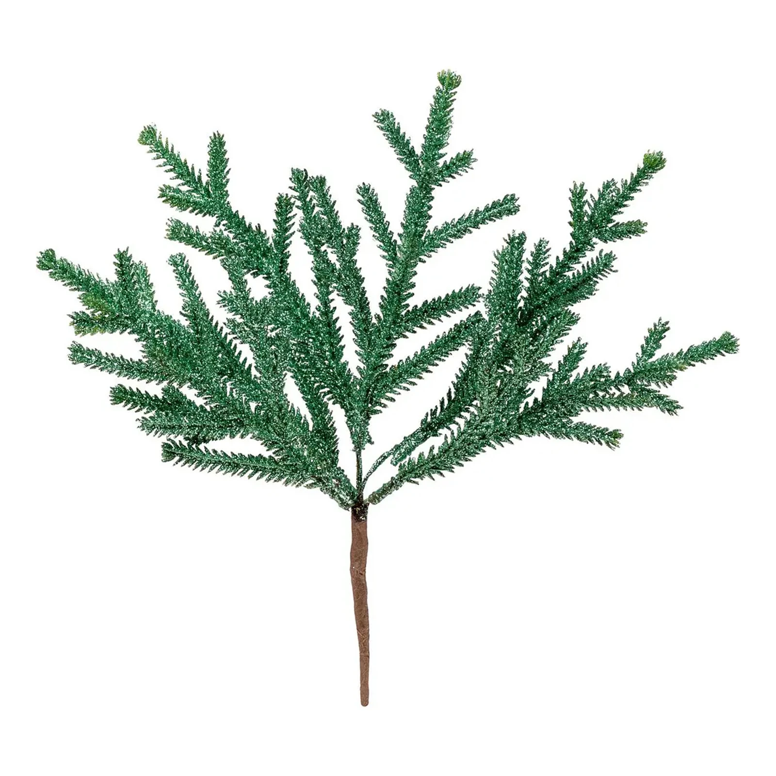 Гілка Yes! декоративна 26см Fun хвойна зелена глітер Фото №:1