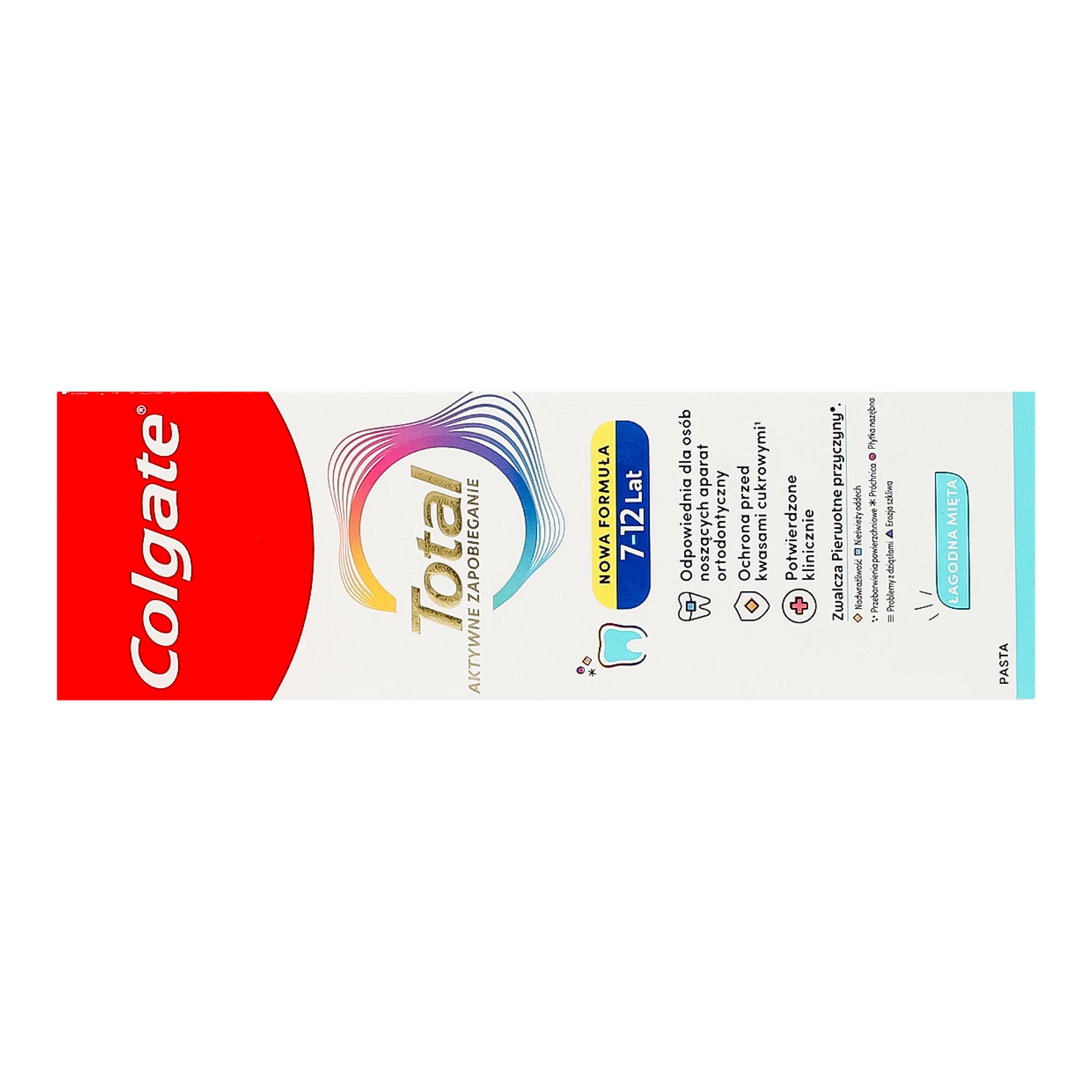 Паста зубна Colgate Total Junior для дітей від 7-ми до 12-ти років 50мл фото 2