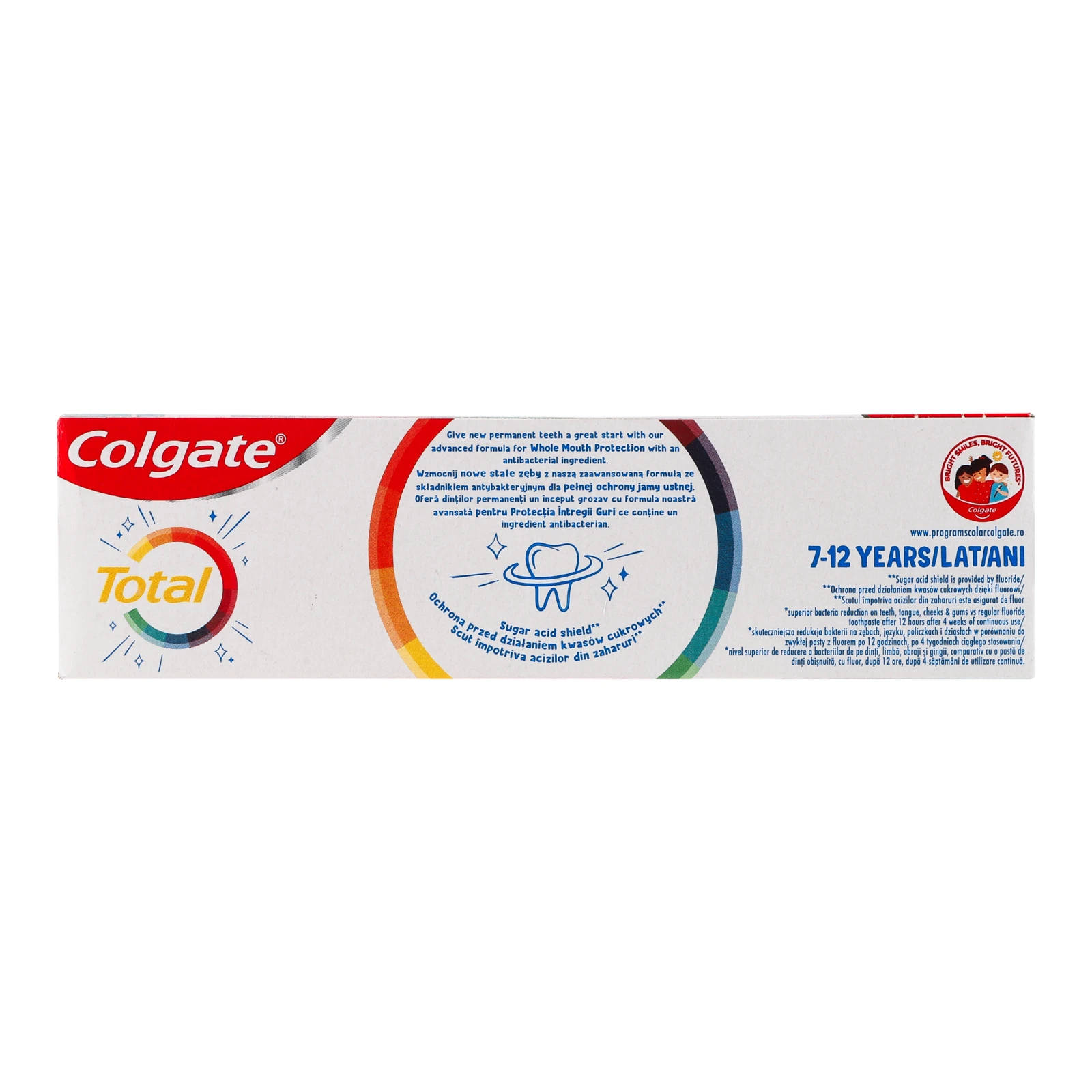 Паста зубна Colgate Total Junior для дітей від 7-ми до 12-ти років 50мл Фото №:3