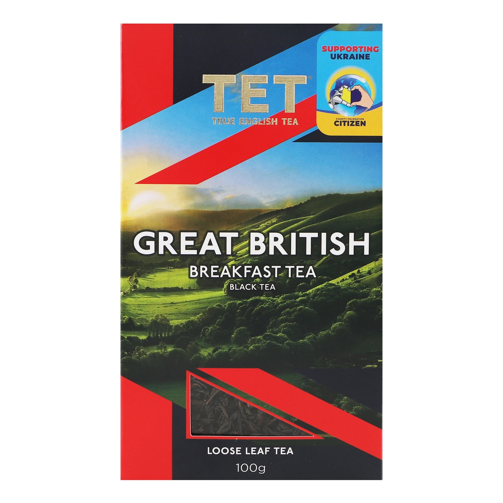 Чай TET Great British чорний байховий листовий 100г Фото навігації №:1