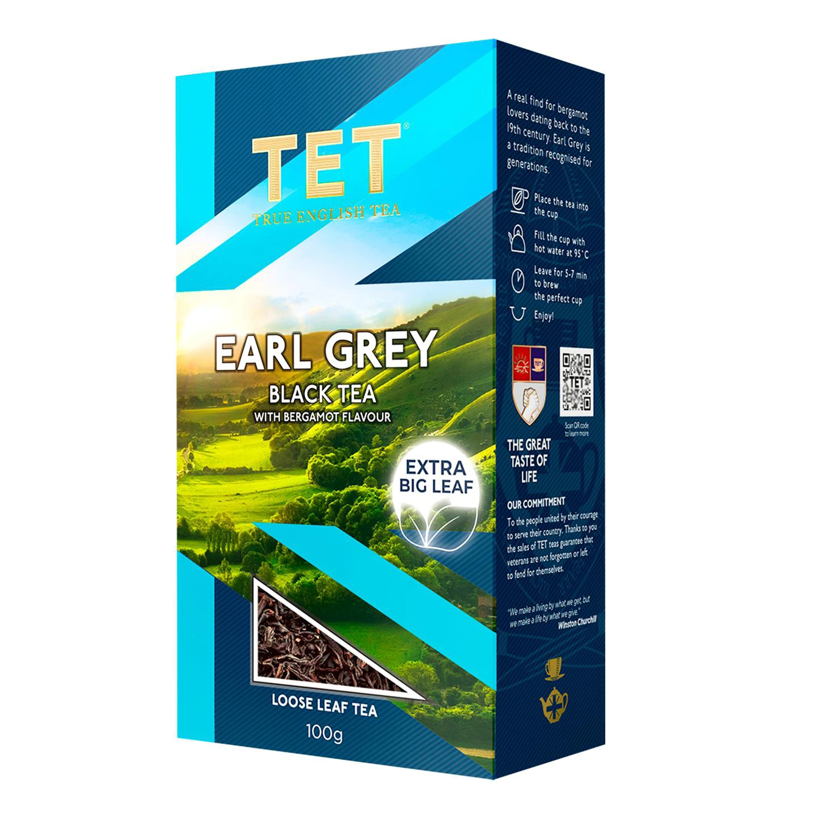 Чай TET Лорд Грей чорний байховий листовий з ароматом бергамоту 100г Фото №:1