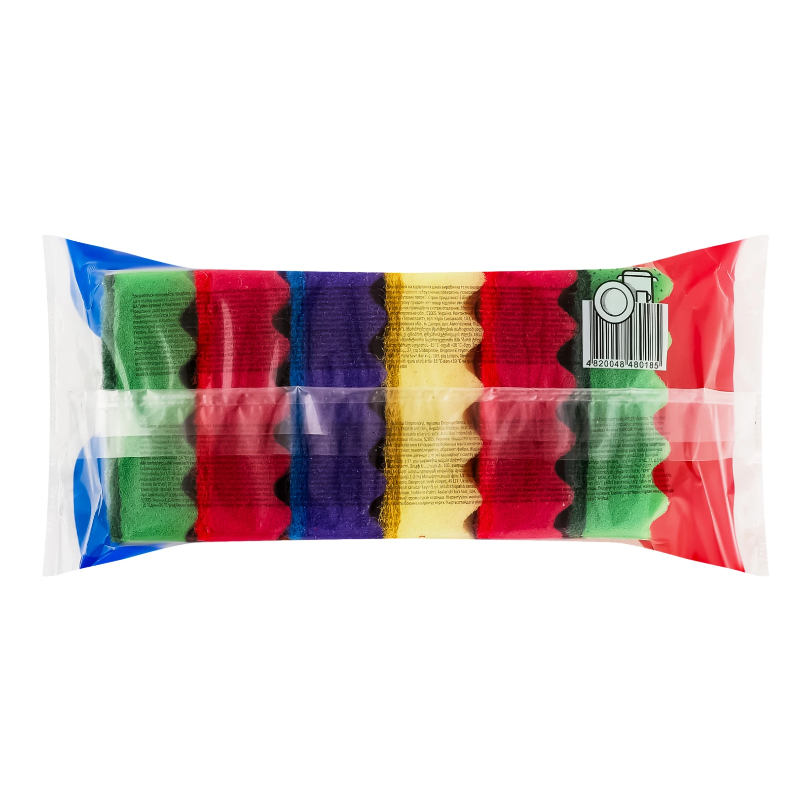 Губки Фрекен Бок Максима кухонні хвилясті 6шт/уп Фото №:2