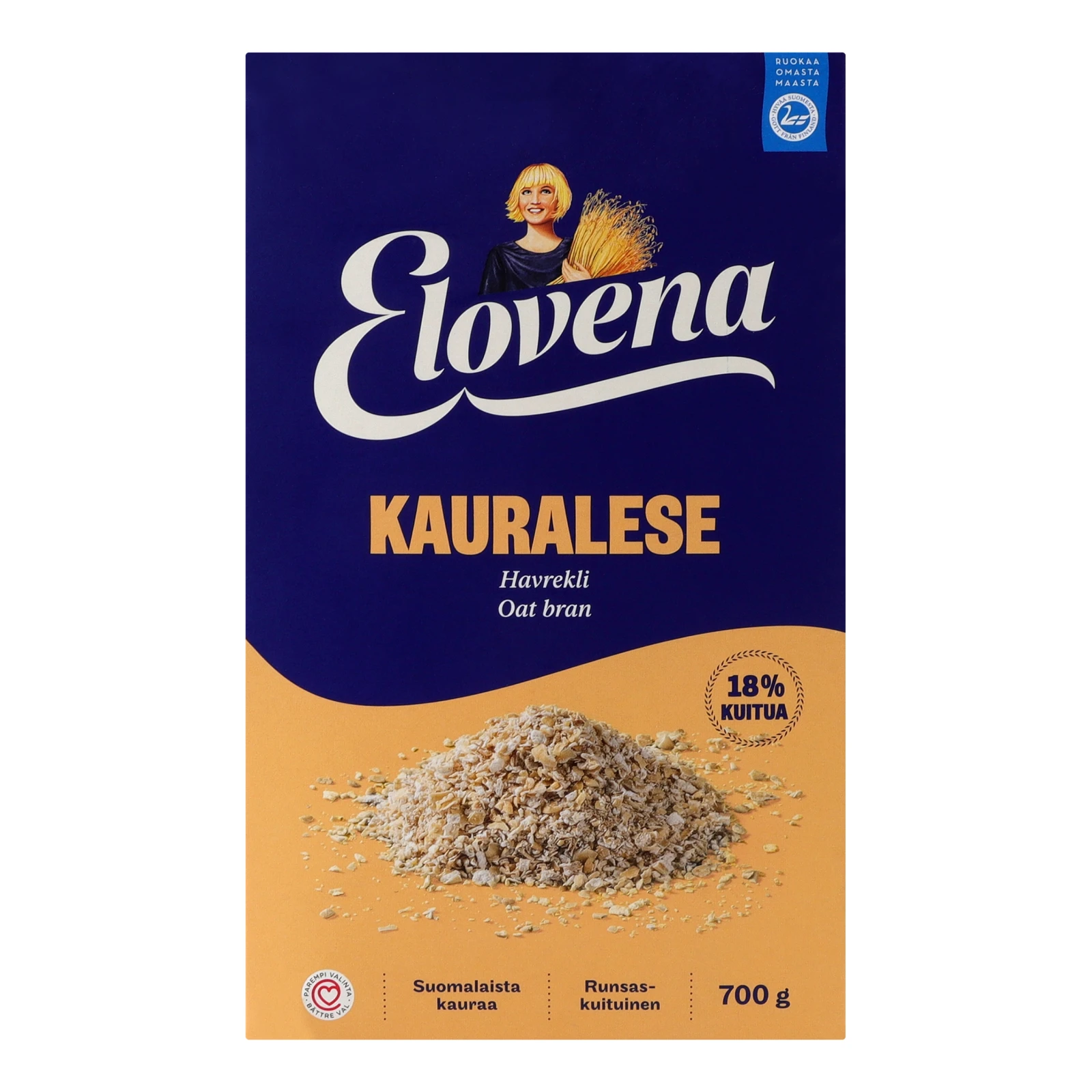 Висівки Elovena вівсяні 700г Фото №:1