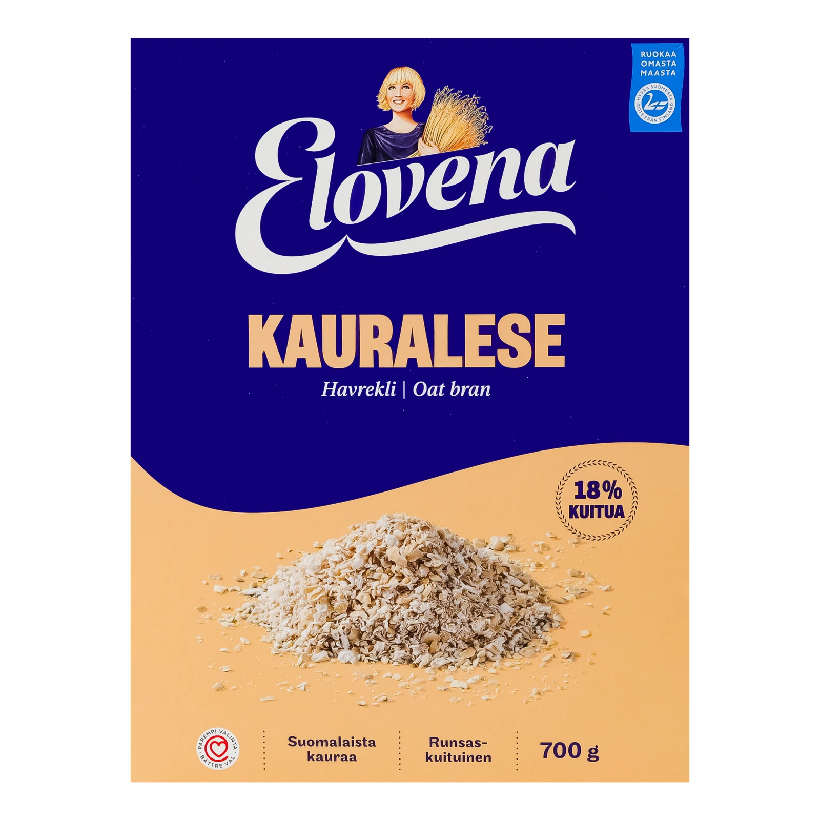 Висівки Elovena вівсяні 700г Фото №:1