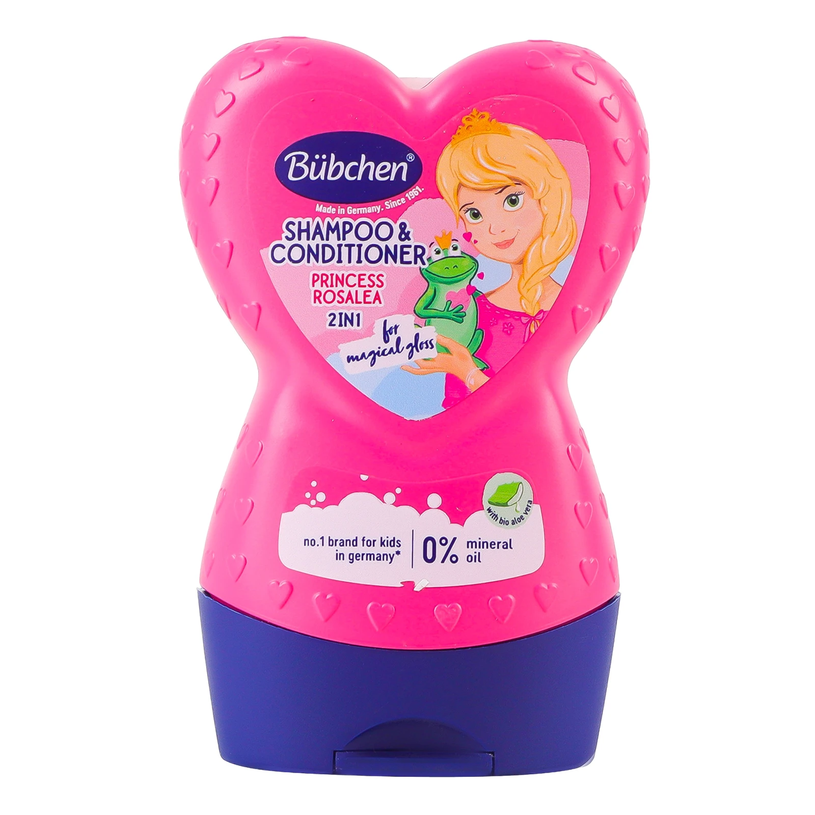 Шампунь-ополіскувач Bubchen Принцеса Розалея 2в1 для дітей від 3-х років 230мл Фото №:1