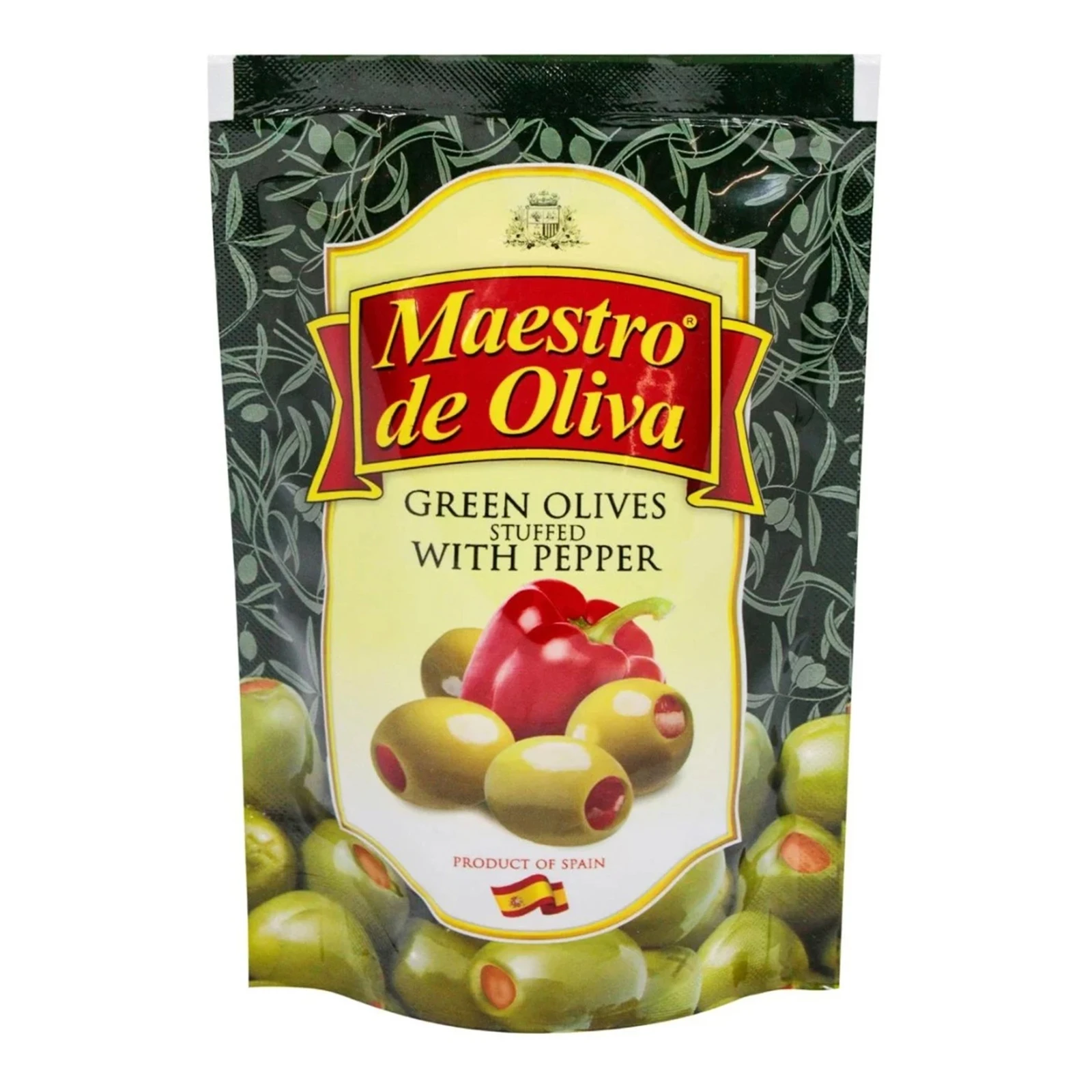 Оливки Maestro de Oliva з перцем 170г Фото №:1