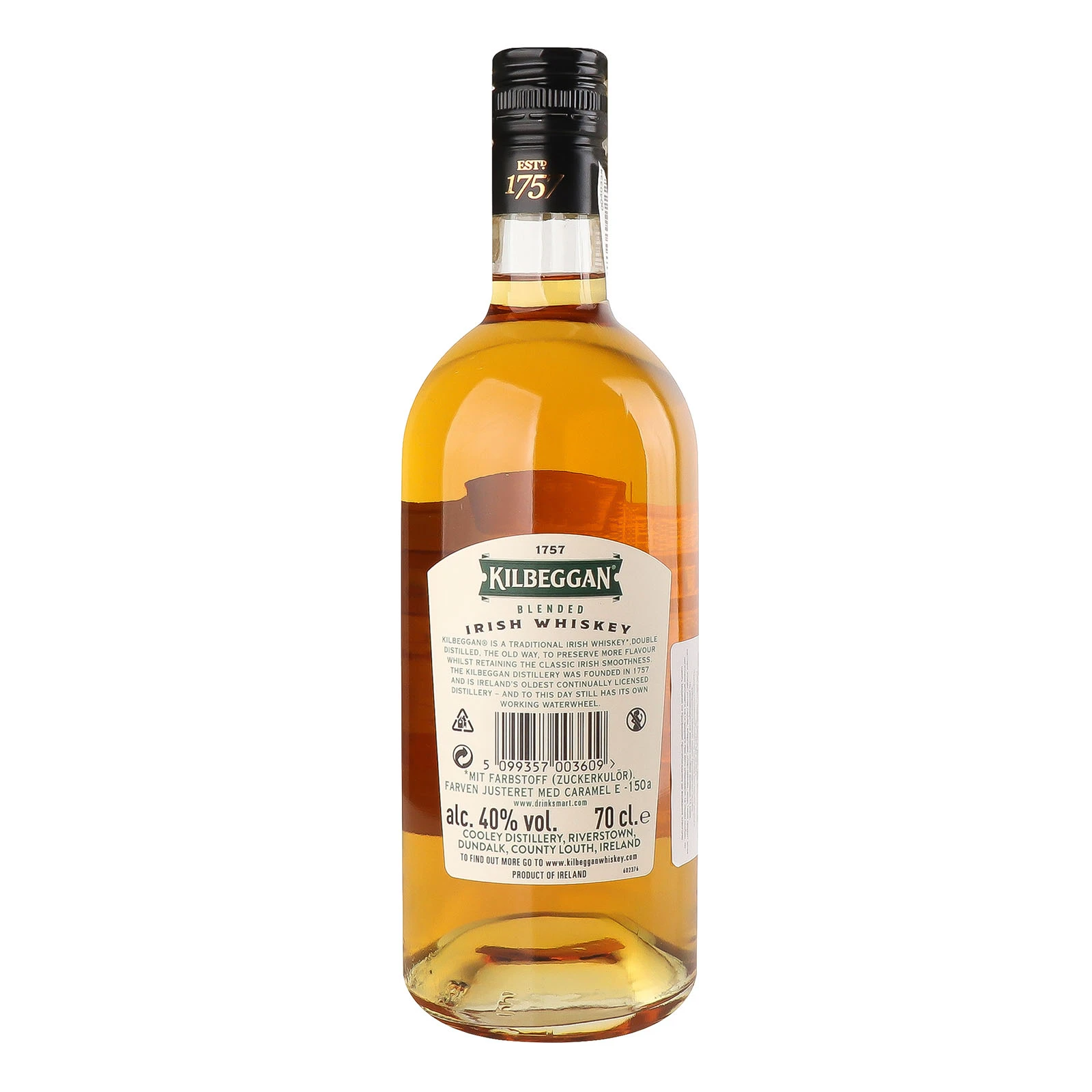 Віскі Kilbeggan Traditional 40% 0.7л фото 2