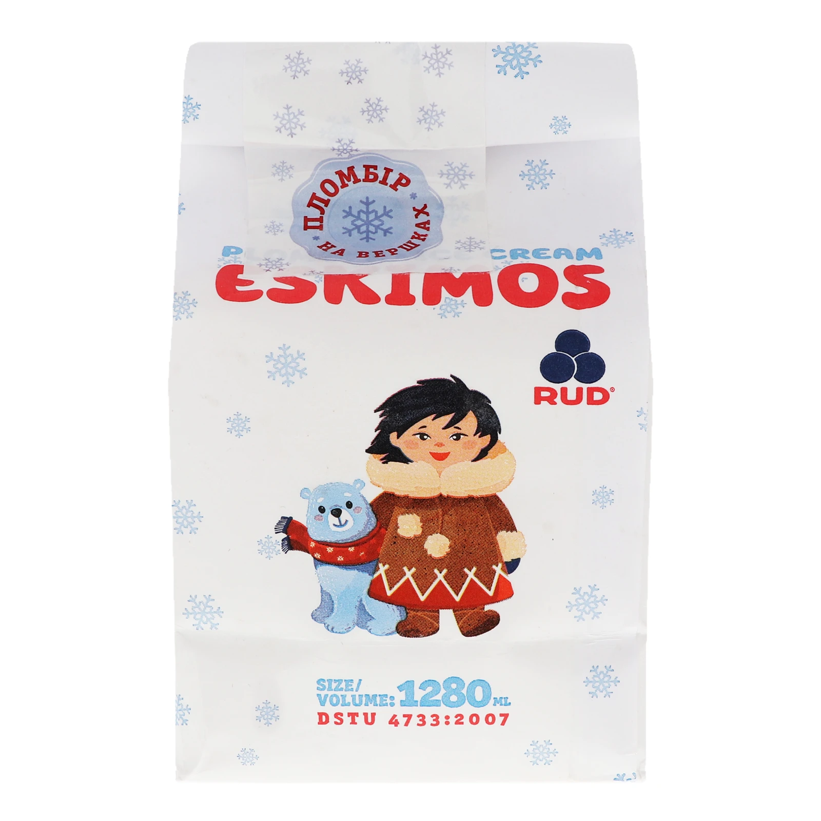 Морозиво Рудь Ескімос пломбір 750г Фото №:2