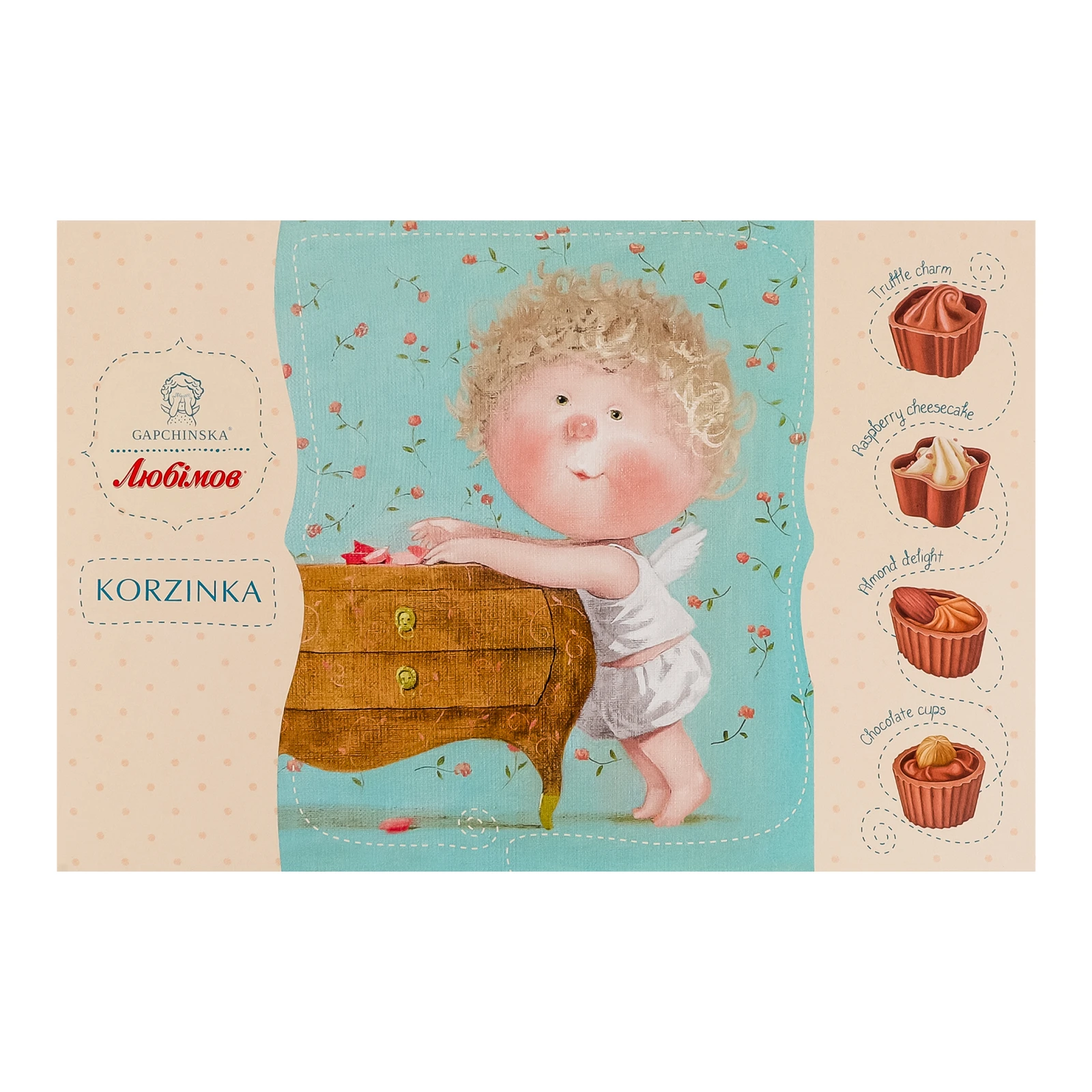 Цукерки Любімов Gapchinska Korzinka шоколадні асорті 220г Фото №:1