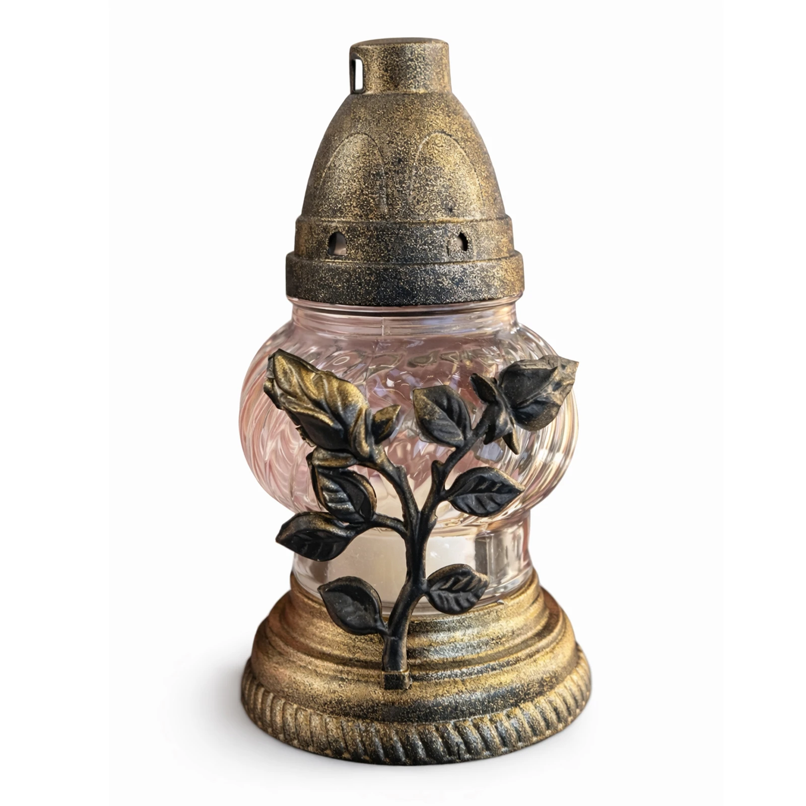 Лампадка скло велика кругла в асортименті Фото №:1