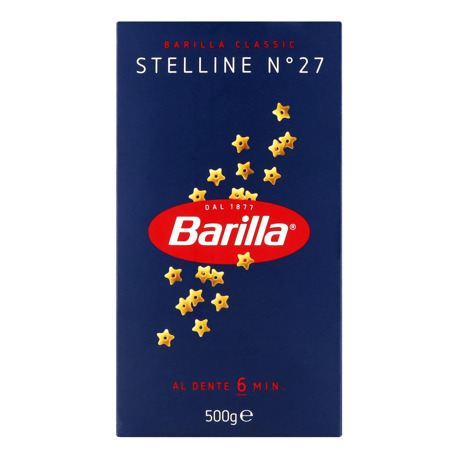 Вироби макаронні Barilla Stelline з твердих сортів пшениці 500г Фото навігації №:1
