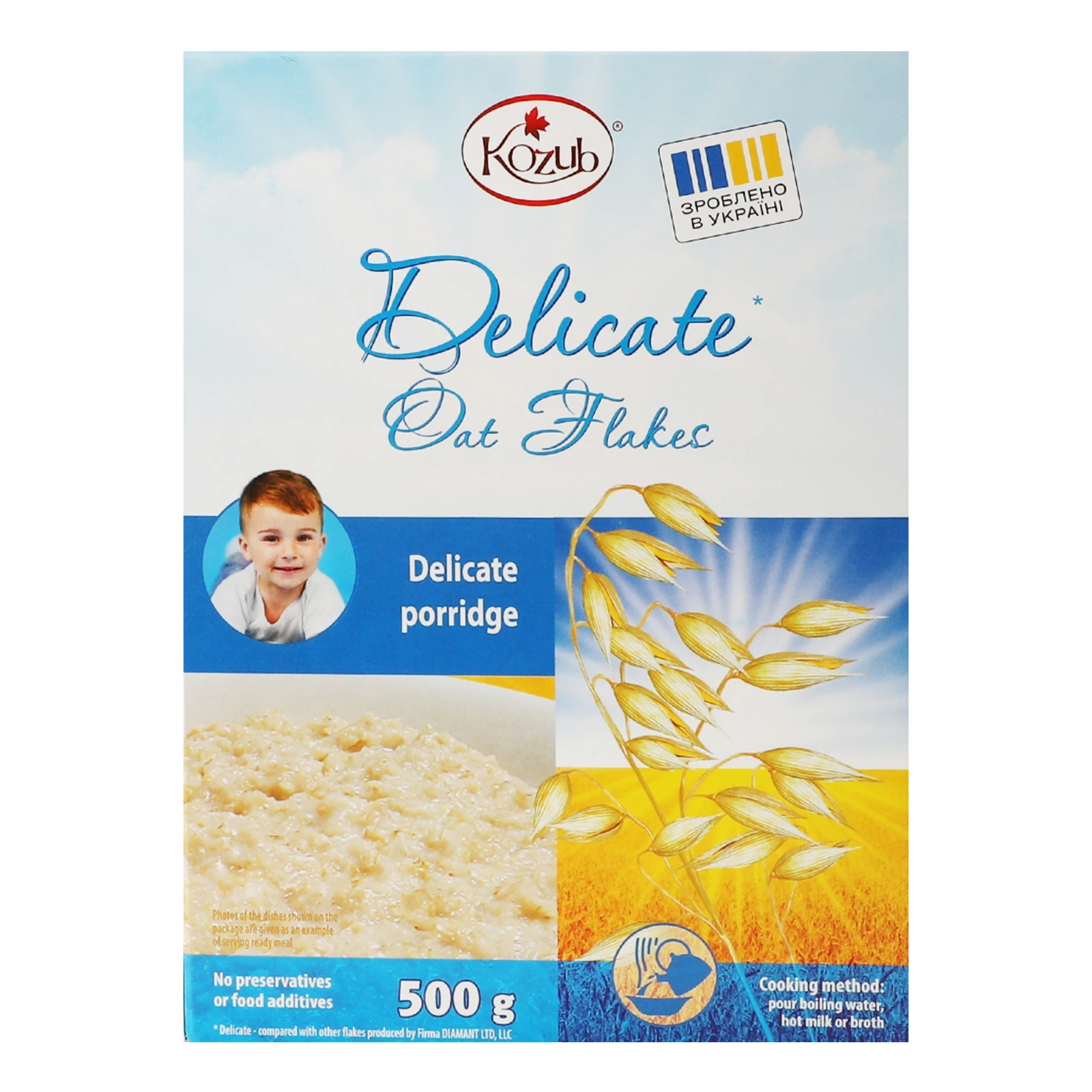 Пластівці Kozub вівсяні Найніжніші 500г Фото №:2